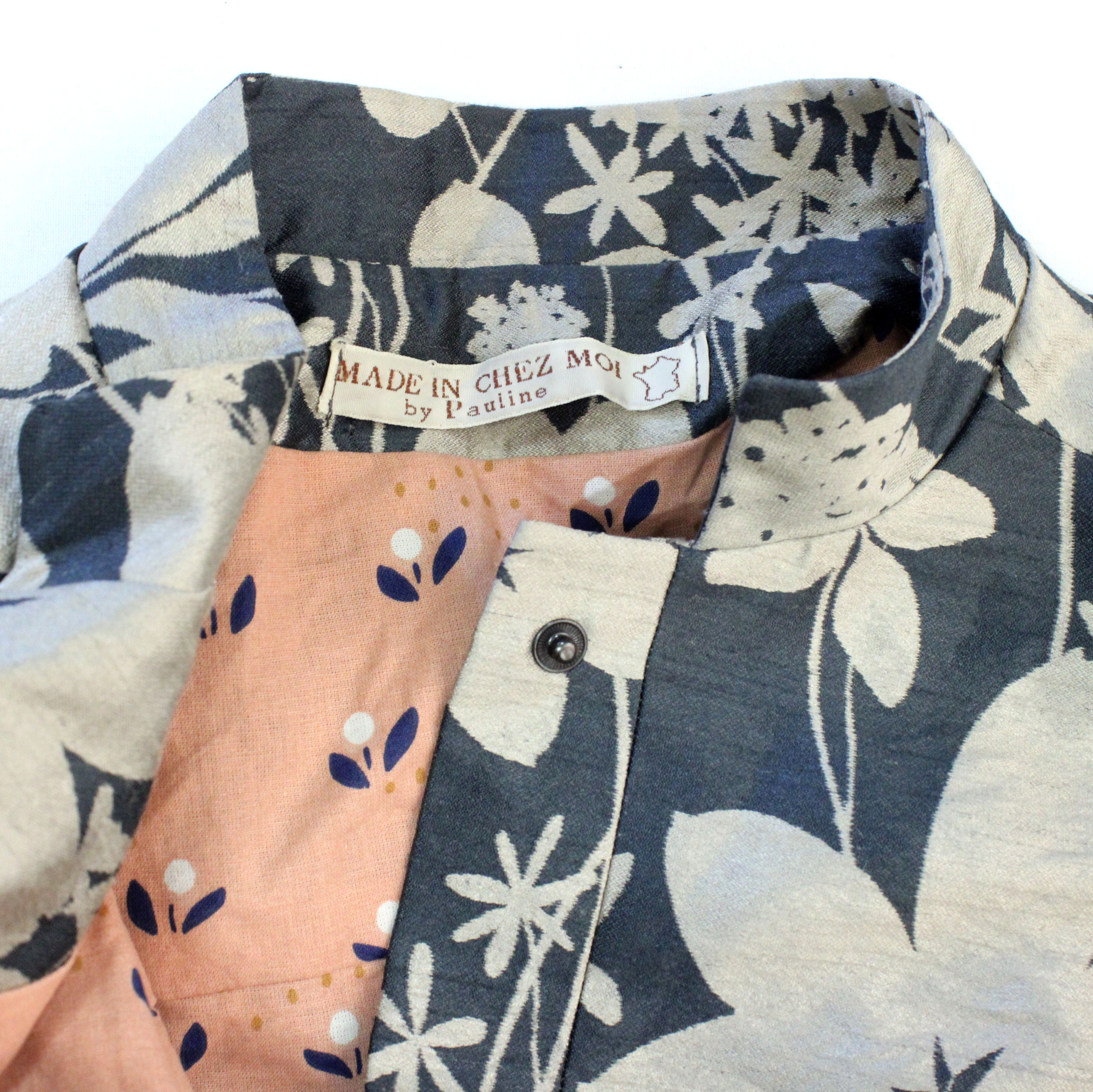 Veste Femme Grise & Beige MADE IN CHEZ MOI Taille Estimée M /L - Photo 6