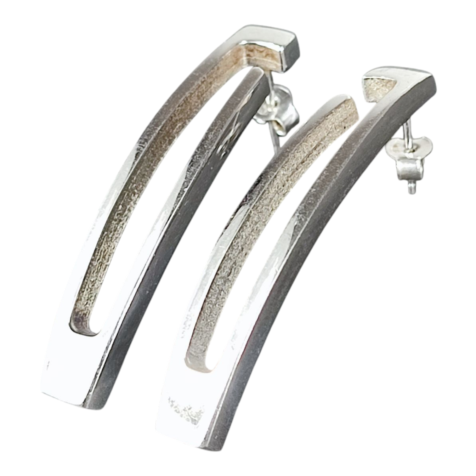Boucles d'oreilles en argent GUCCI - Photo 4