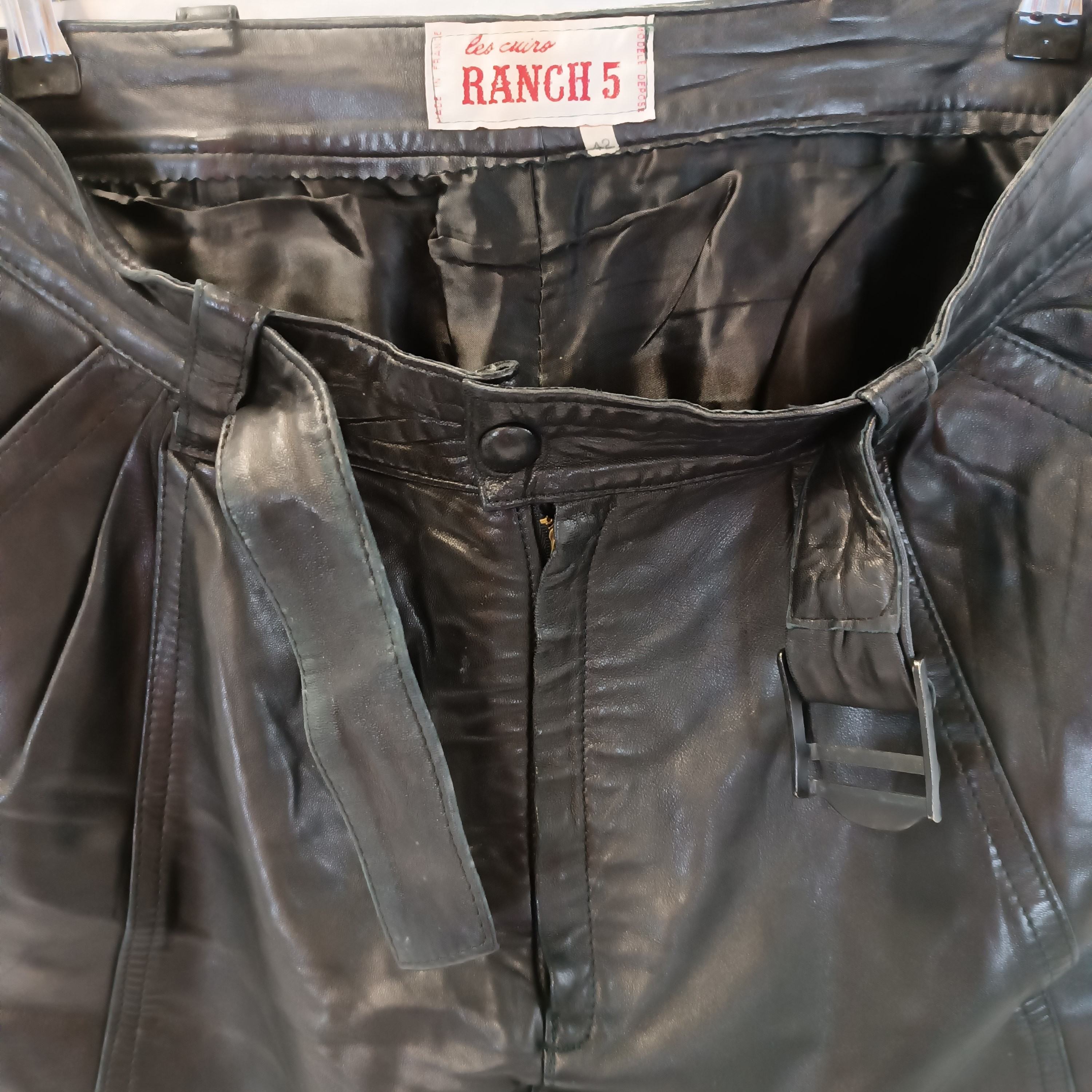 pantalon cuir - Ranch 5 - 42 Bon état - Vue 3 - 