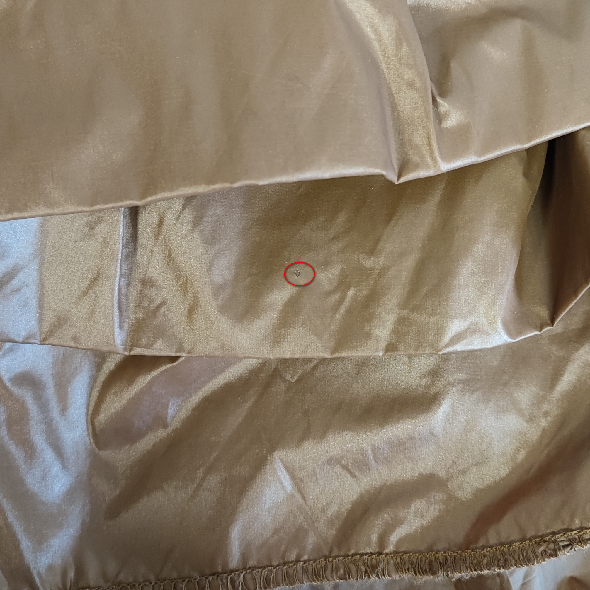 MONCLER - Doudoune marron à volants - T0 - Femme État correct - Vue 14 - 