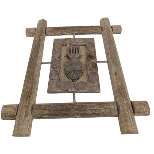 Tableau en bois masque africain - Photo 0