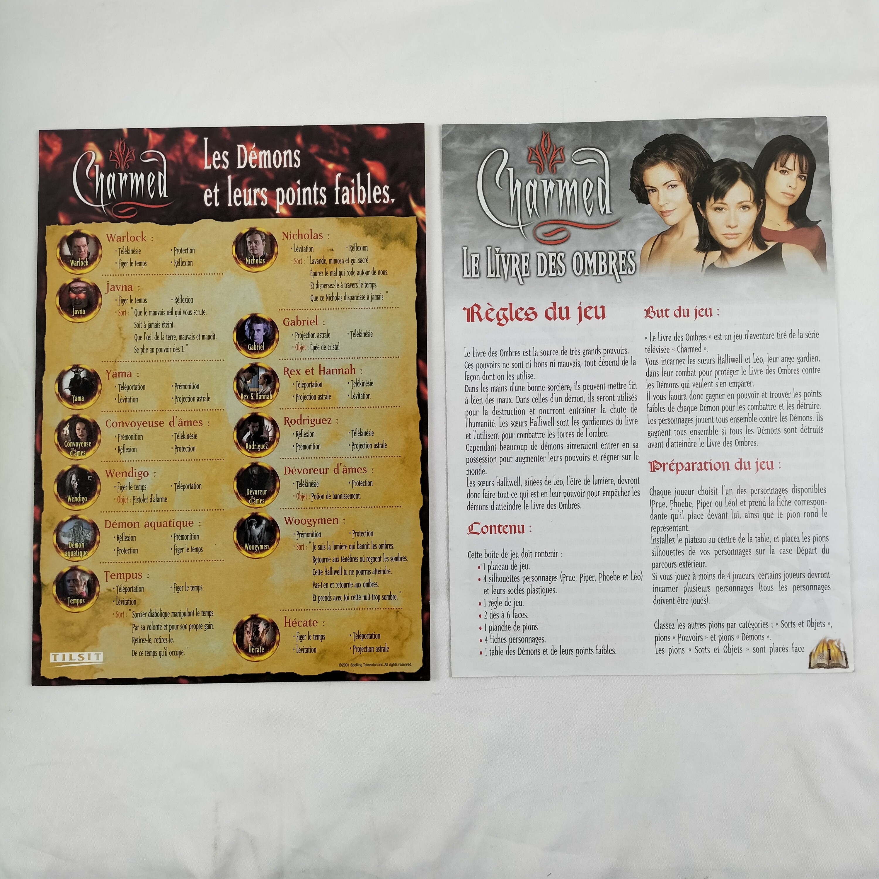 Jeu de Société Charmed : Le Livre Des Ombres - État correct - Photo 13