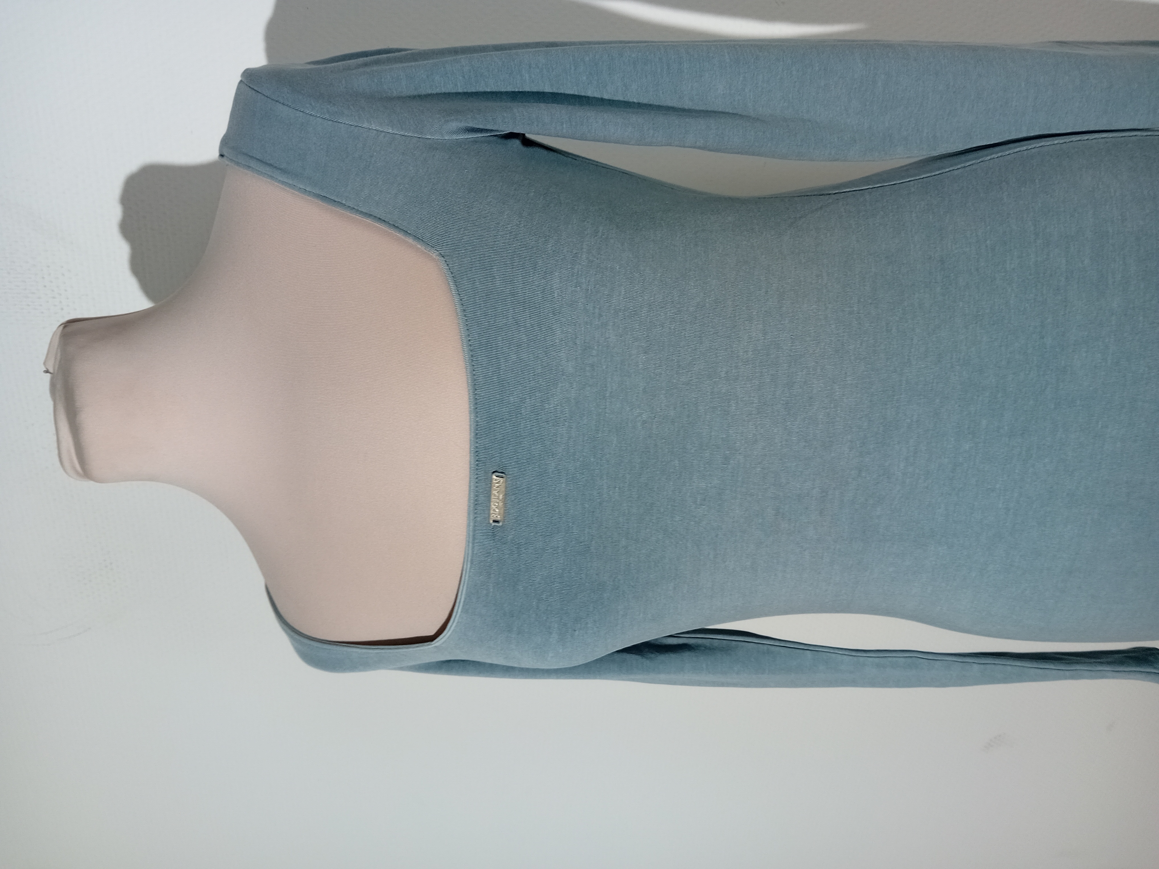 Voir photo 3 de Robe Moulante Longue Bleue Bdg S (T3647) Robe Moulante Longue Bleue Bdg S (T3647) Très bon état - Vue 3 -