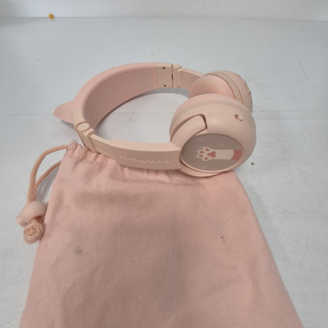 Casque enfant Bluetooth rose chat - Photo 2