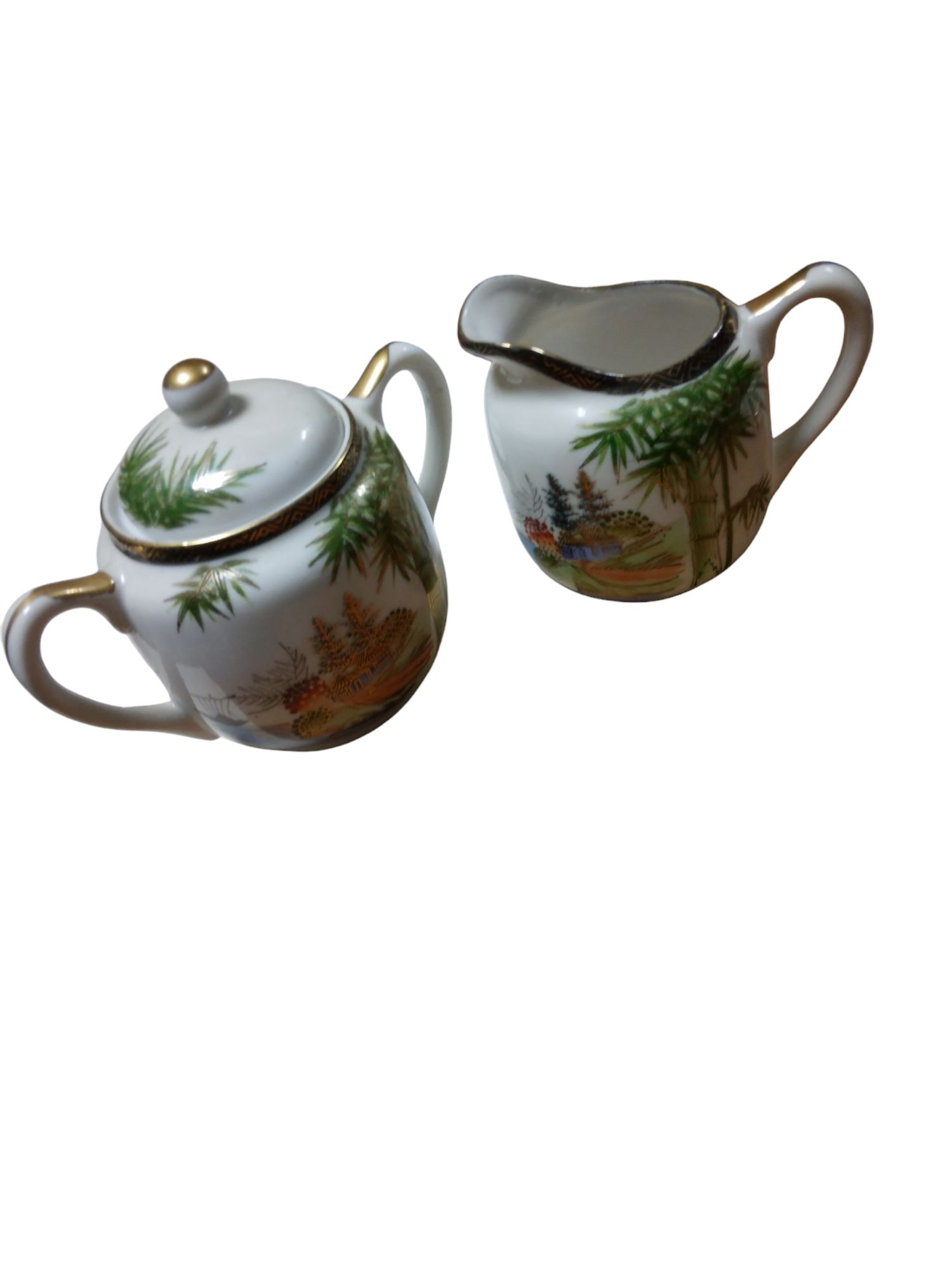 Service à thé CHINOIS en Porcelaine fine - Bon état - Photo 4