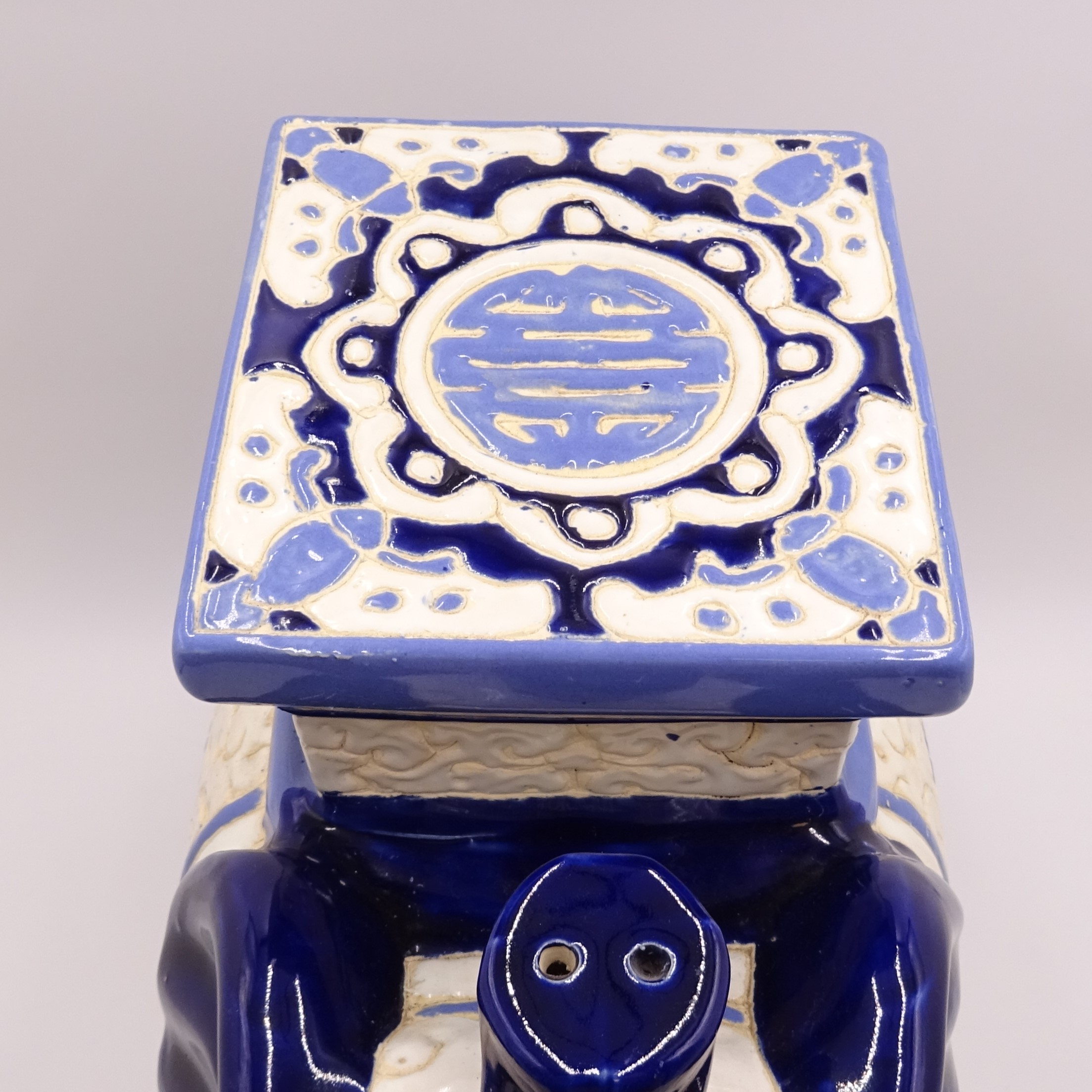 Eléphant porte plante 42cm - Bon état - Photo 5