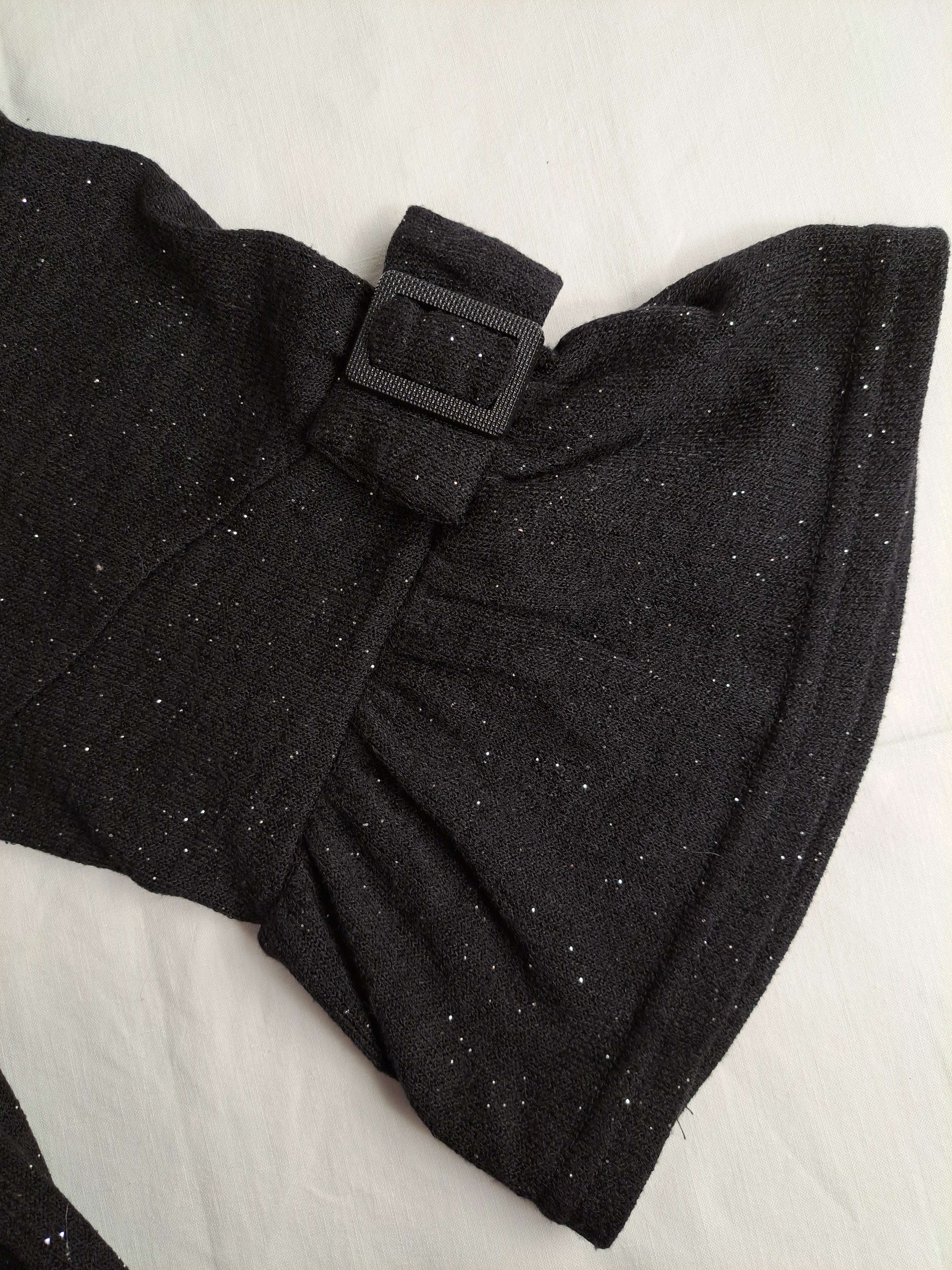 Pull Noir Pailleté en Polyester; Taille 6 Très bon état - Vue 3 - 