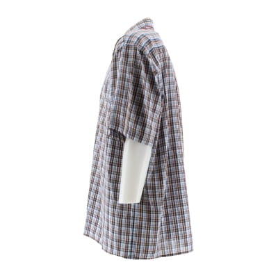 Chemise à carreaux multicolores - Homme - Taille 45/46 - Photo 2