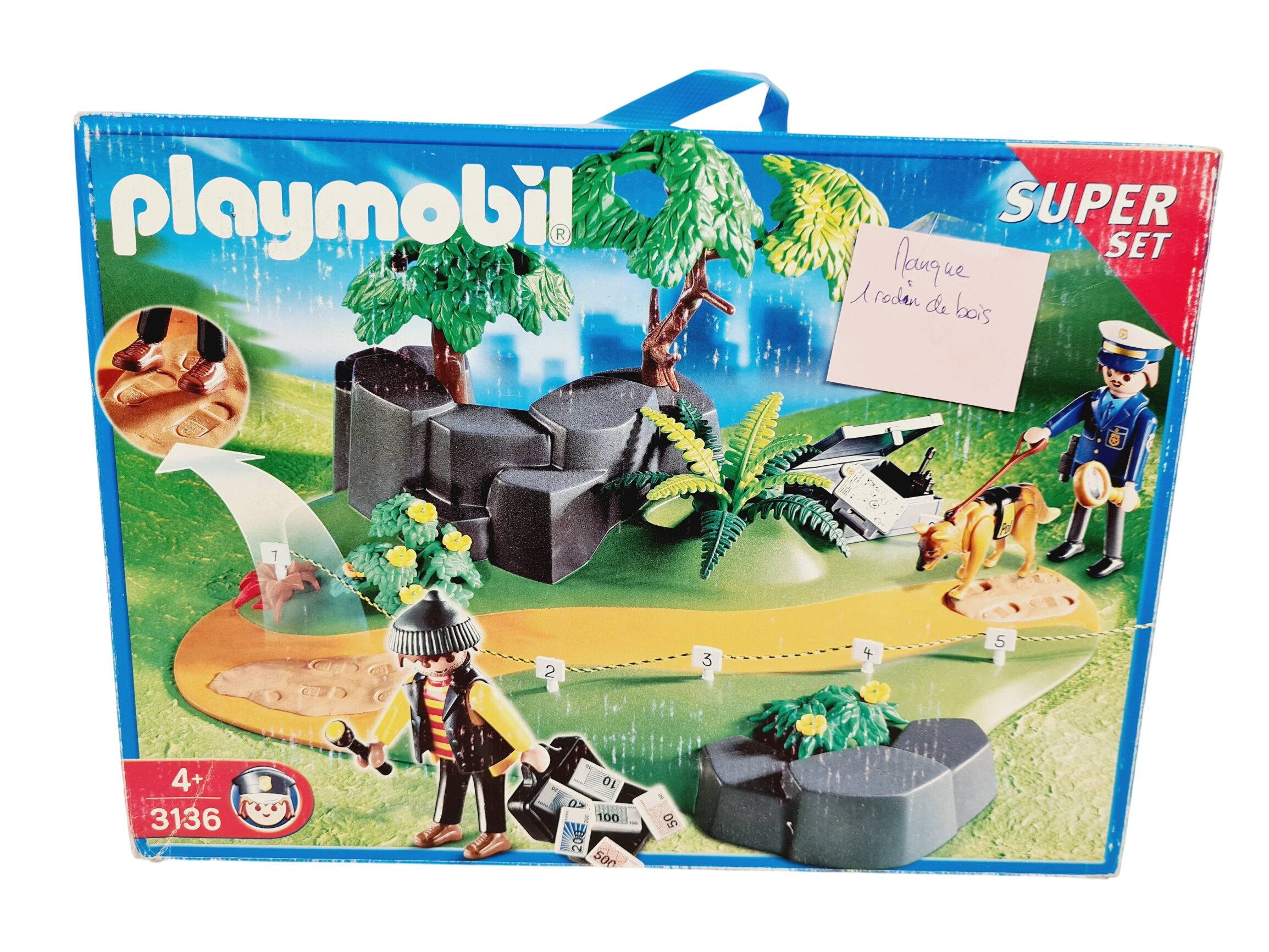 Playmobil - PLAYMOBIL 3136 Superset Policier & voleur - 4 ans + Bon état -  reconditionné disponible sur Label Emmaüs