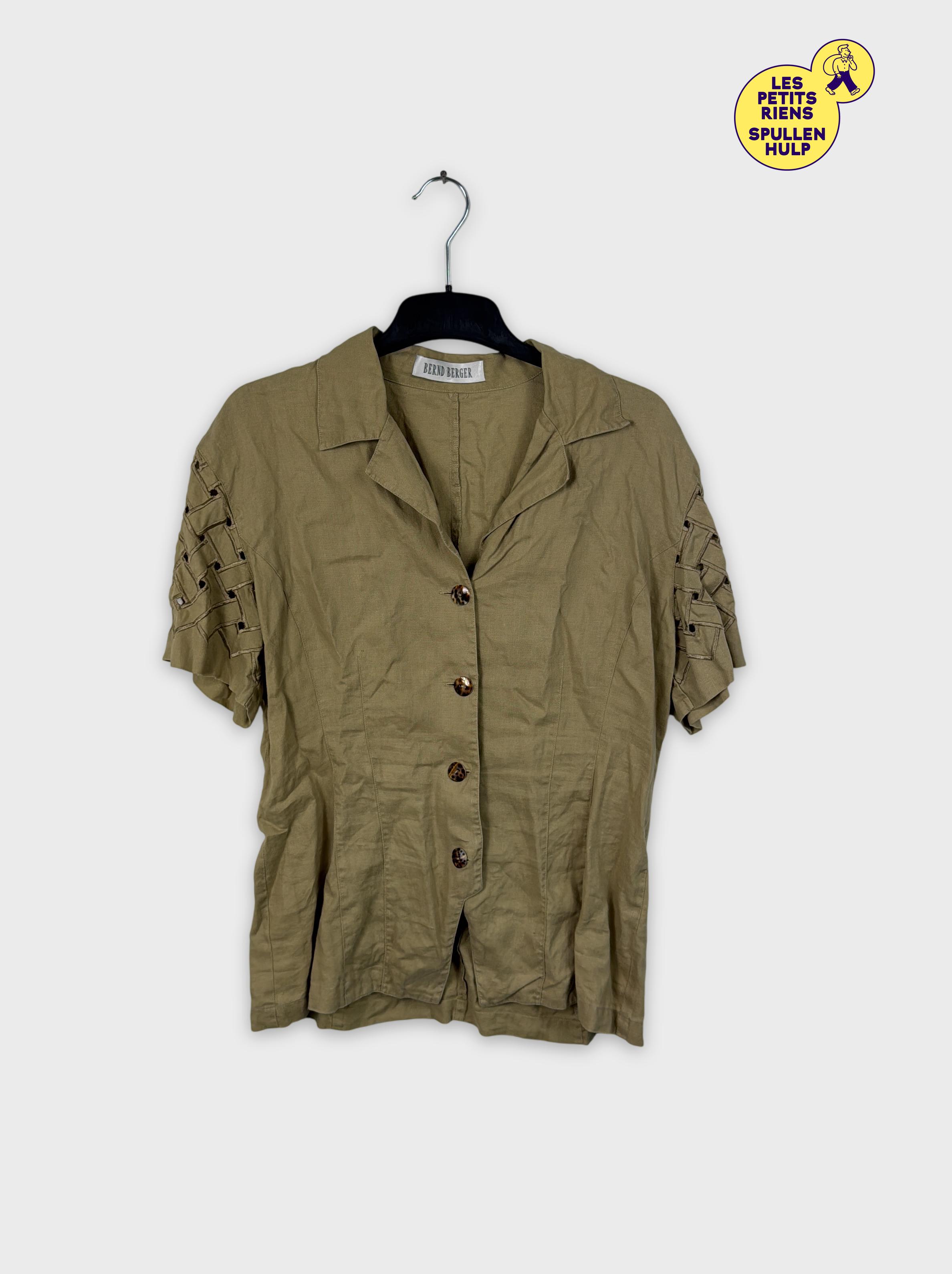 Veste en lin beige tressée Bernd berger L 🌿 - Photo 0
