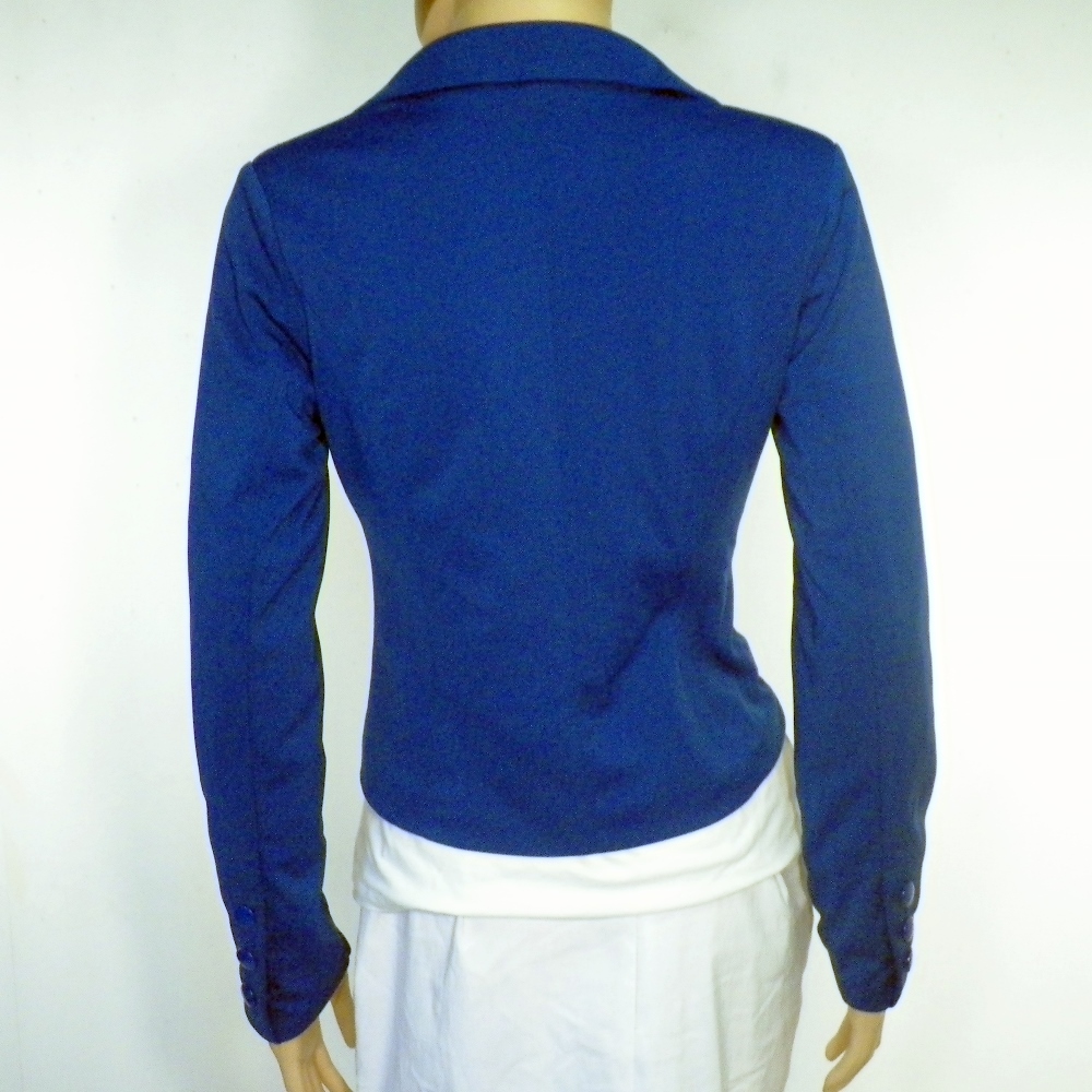 Veste Femme Courte Bleu Électrique Taille S - Photo 3