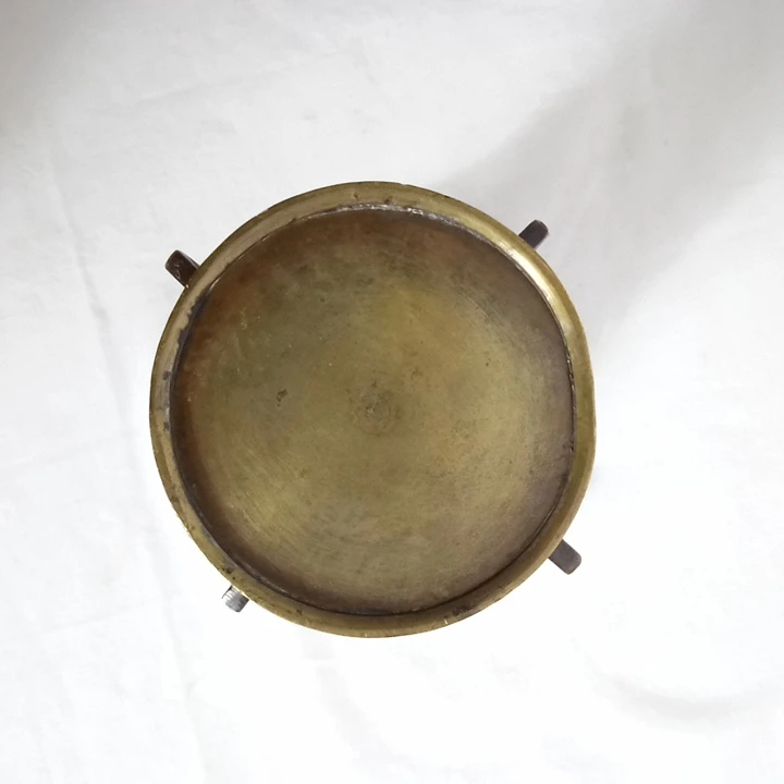 Vase japonais bronze décor d'animaux oiselé avec ailettes - Très bon état - Photo 6