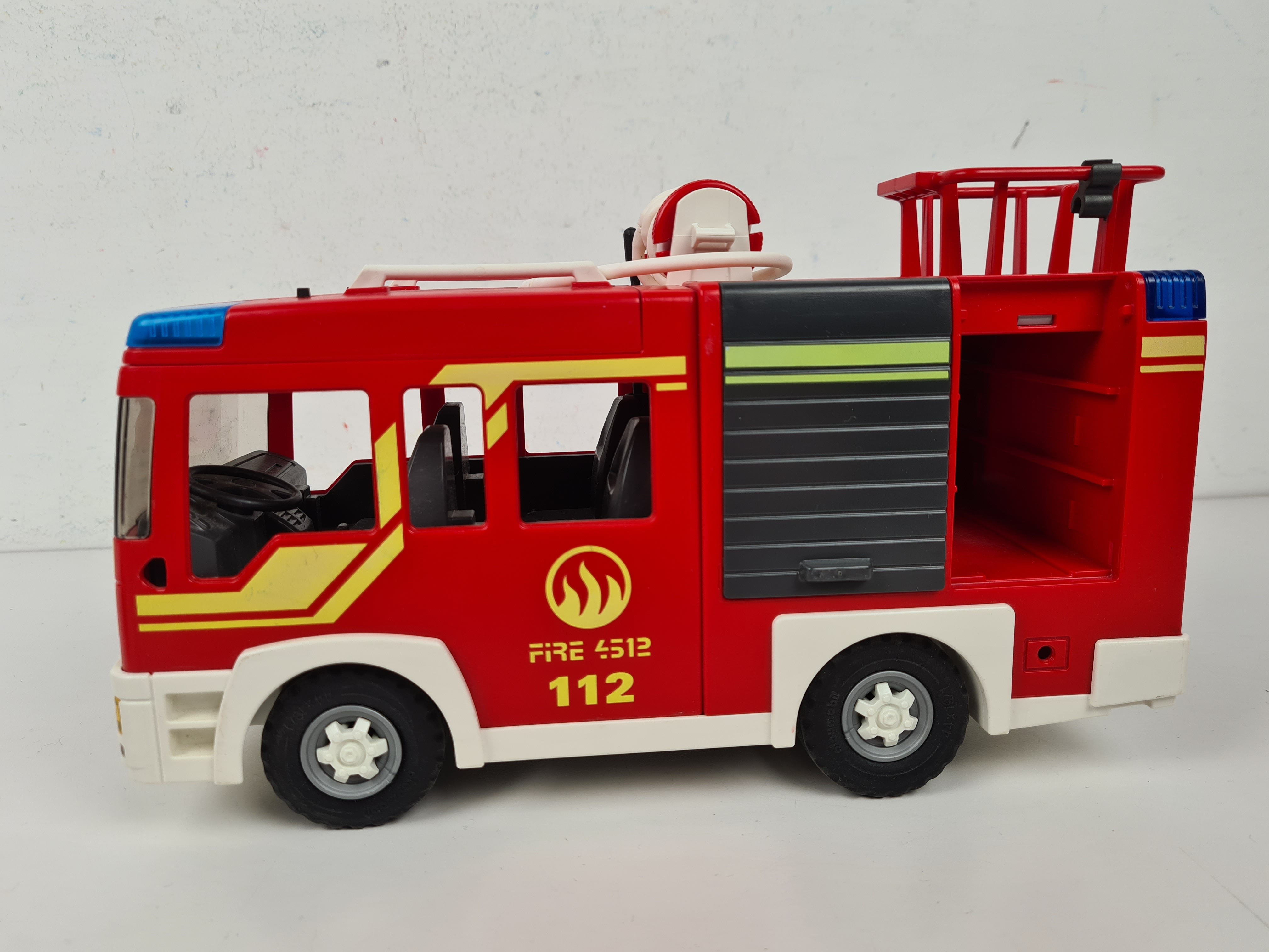 Playmobil - City Action N° 5363 - Camion de pompiers - Incomplet - 26 cm - Bon état - Photo 4