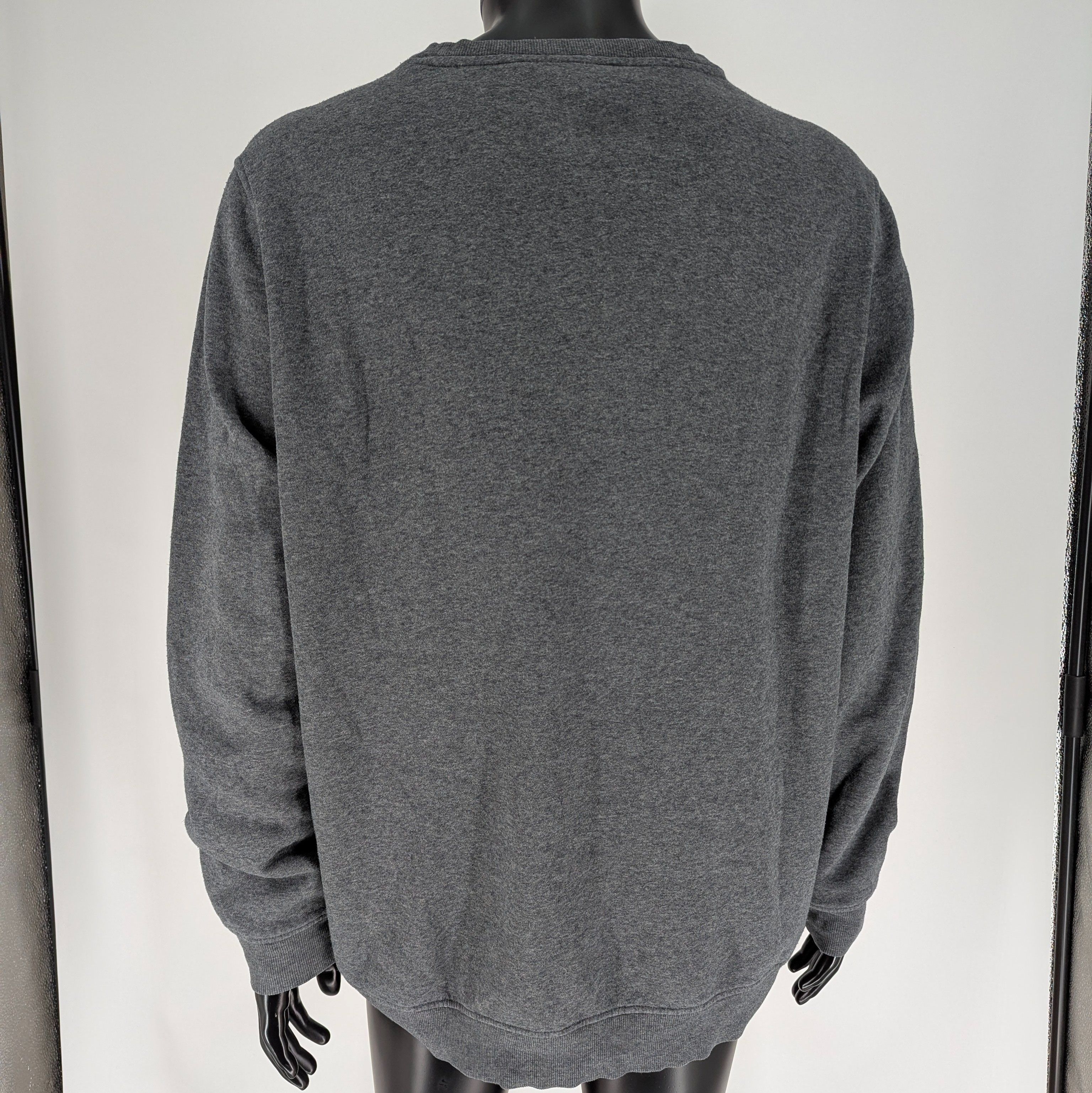 Sweat ADIDAS T. XL Gris avec flocage noir - Photo 1