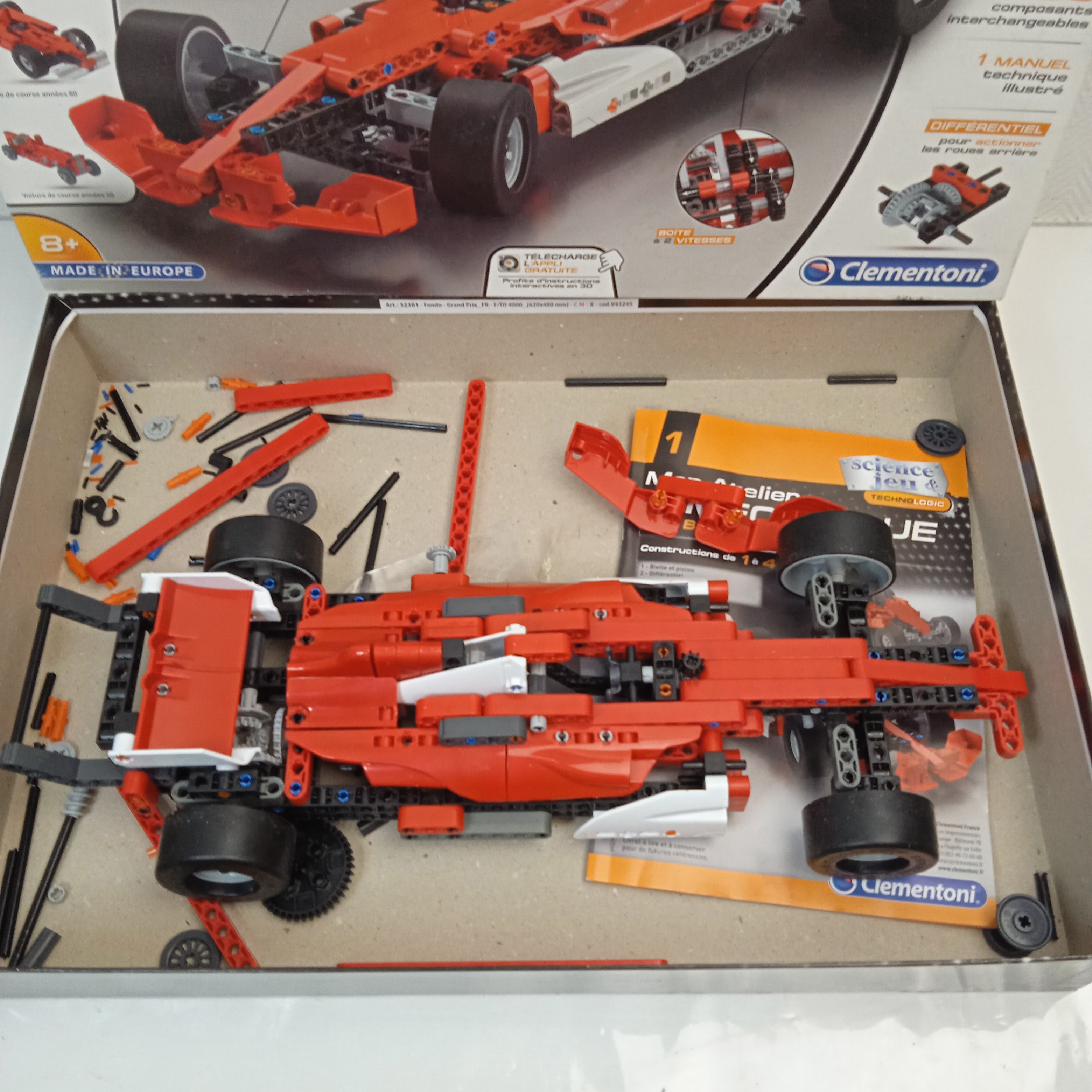 Jouet Clémentoni Mon Atelier Mécanique Bolide de Course Bon état - Vue 2 - 
