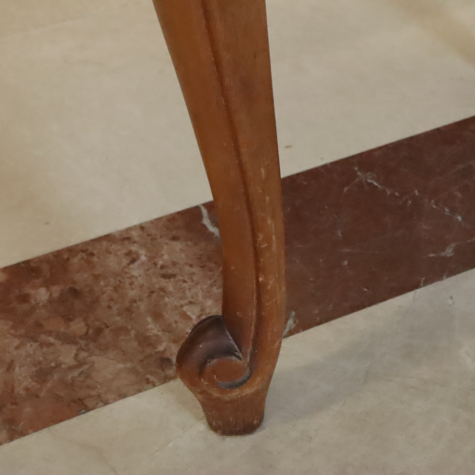 Coiffeuse vintage en bois avec miroir triptyque Bon état - Vue 7 - 