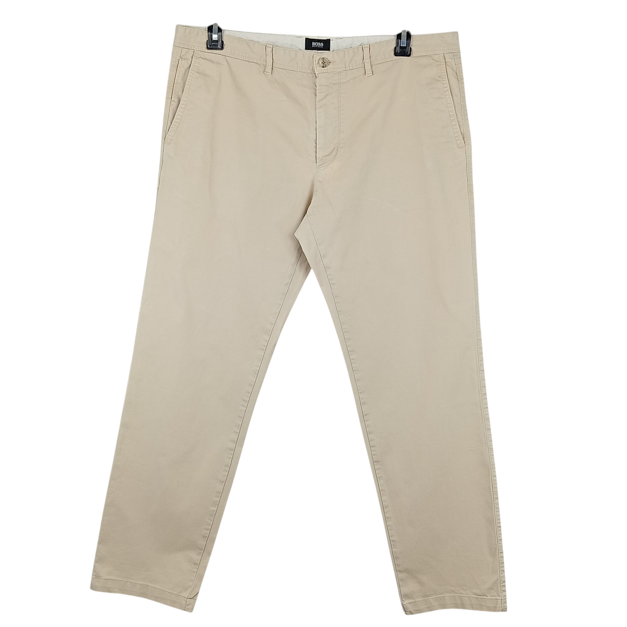 Pantalon de la marque coupe longue de couleur sable taille 54 - Hugo Boss - Modalova