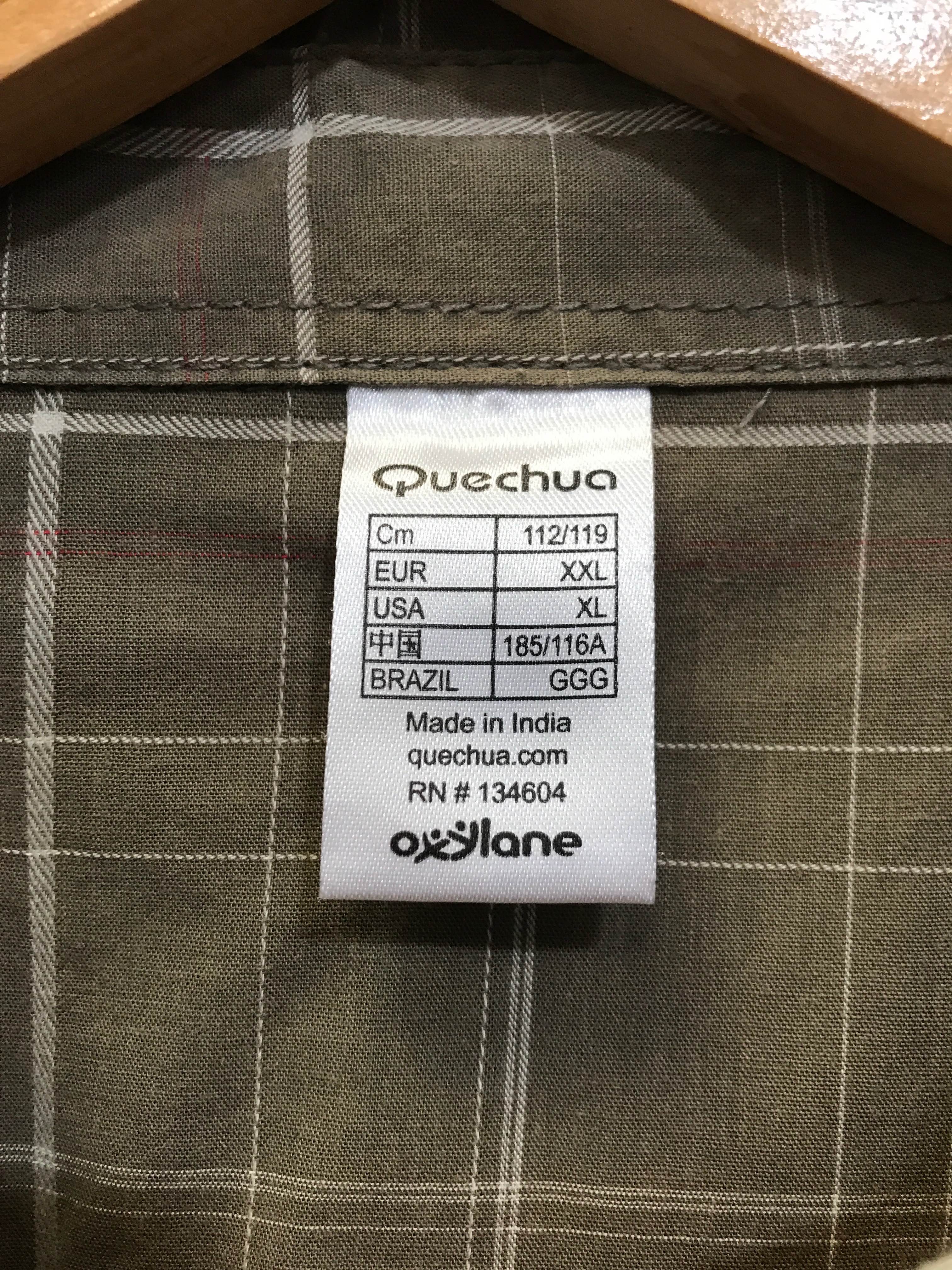 Voir photo 2 de Chemise à manches courtes Kali/brun « Quechua » TXXL Chemise à manches courtes Kali/brun « Quechua » TXXL Très bon état - Vue 2 -