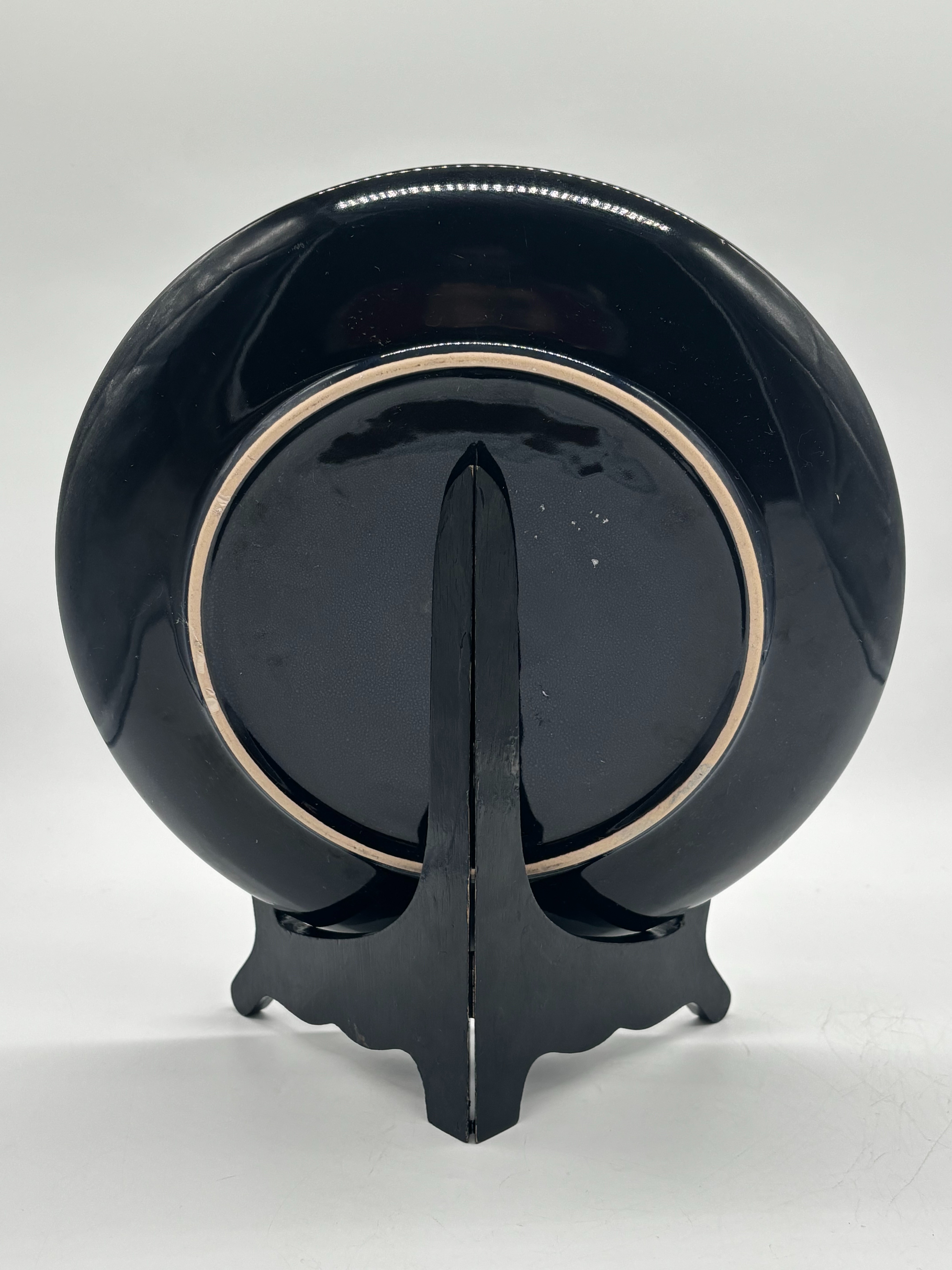 Ensemble de 4 assiettes noir - Photo 2