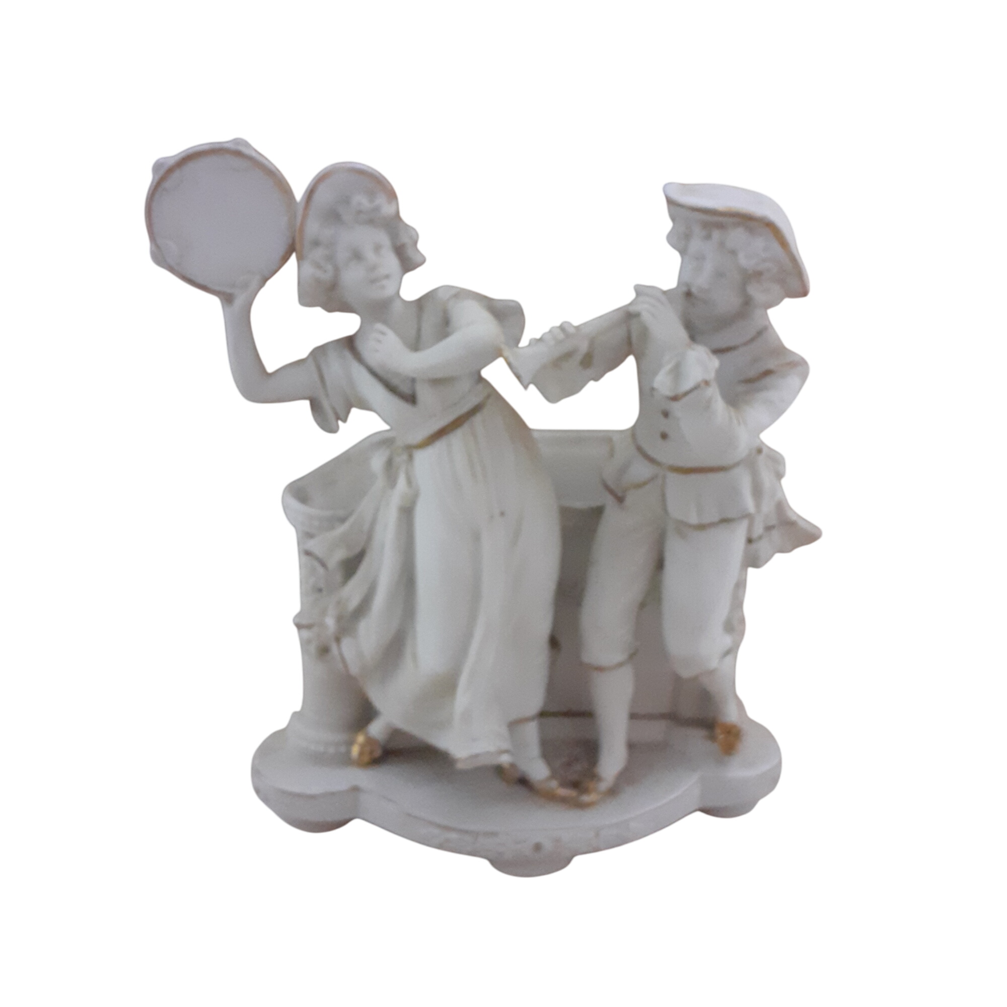 Acheter Vide poche ou petit vase en biscuit ancien représentant des musiciens . Bon état - 15,00 € Vide poche ou petit vase en biscuit ancien représentant des musiciens . Bon état - reconditionné disponible sur Label Emmaüs