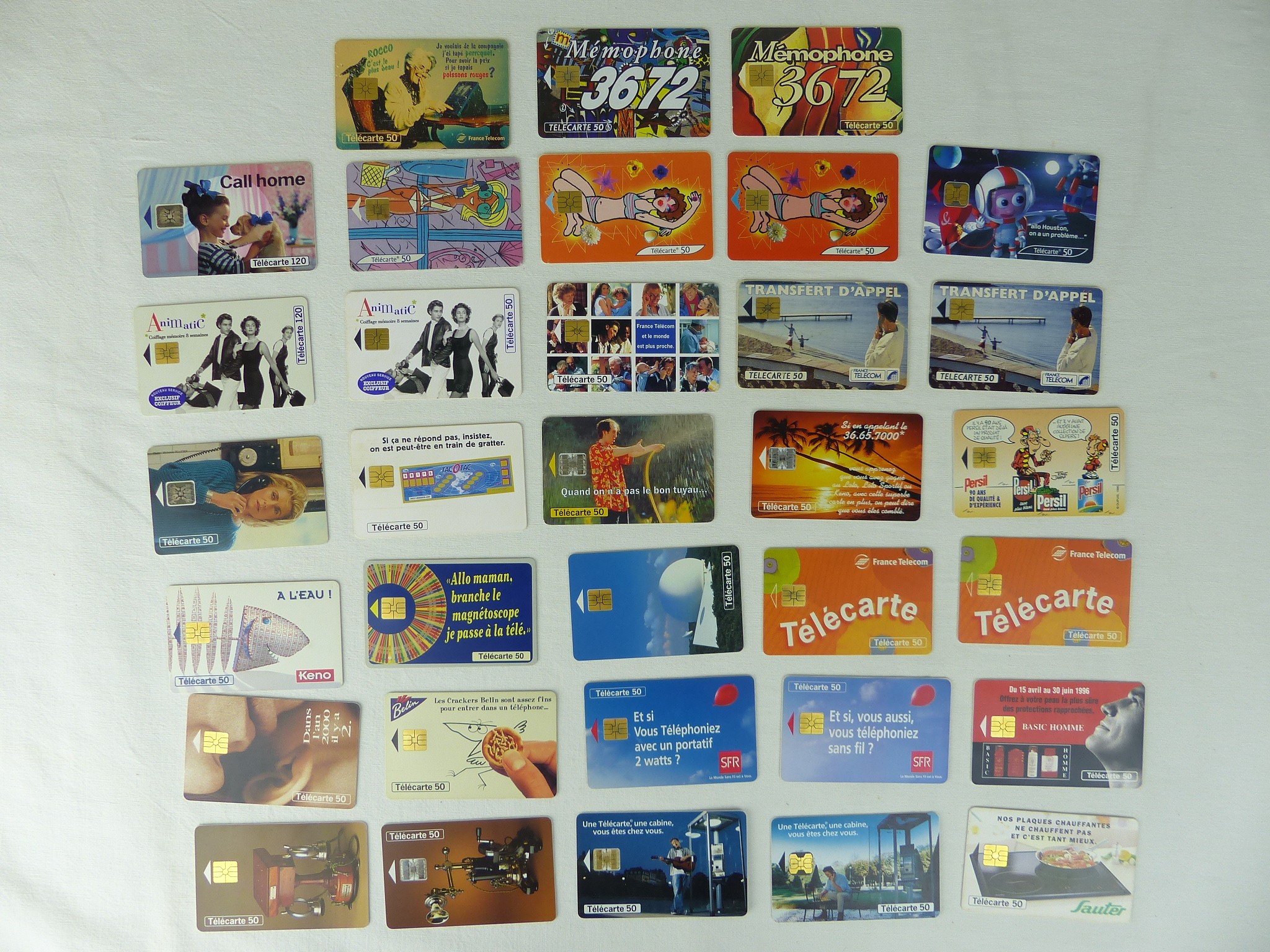 Collection de 155 cartes téléphoniques, exemplaires rares, prix cassé - Bon état - Photo 12