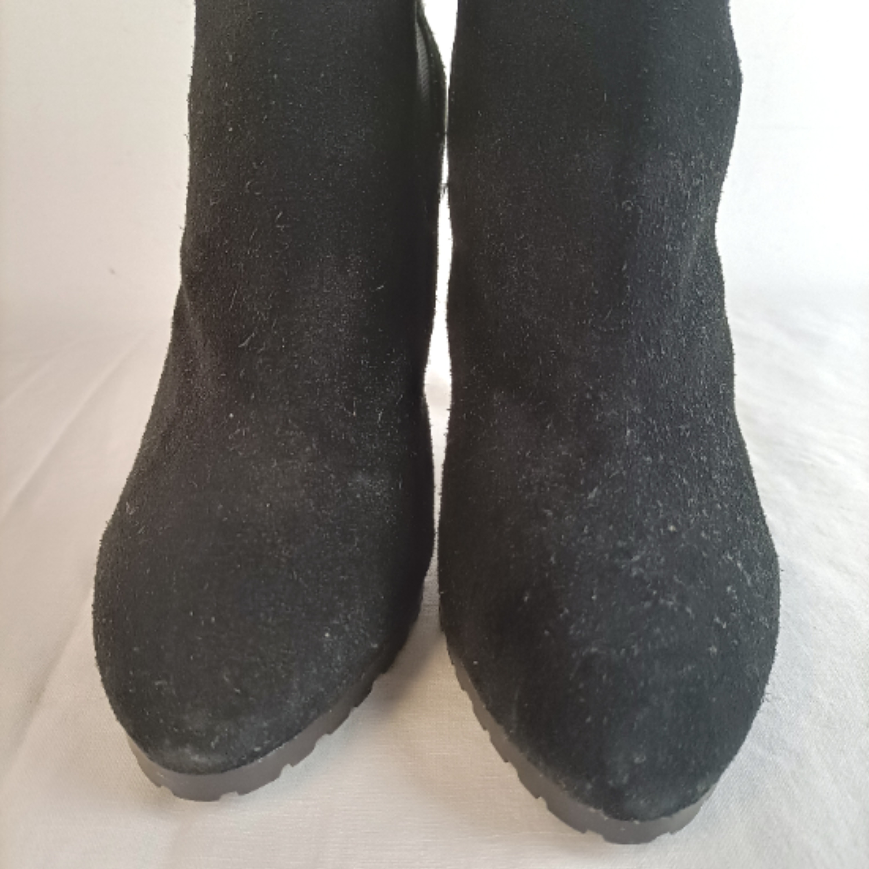 Bottines à talon en daim noir Ralf Lauren - 42 - Photo 5