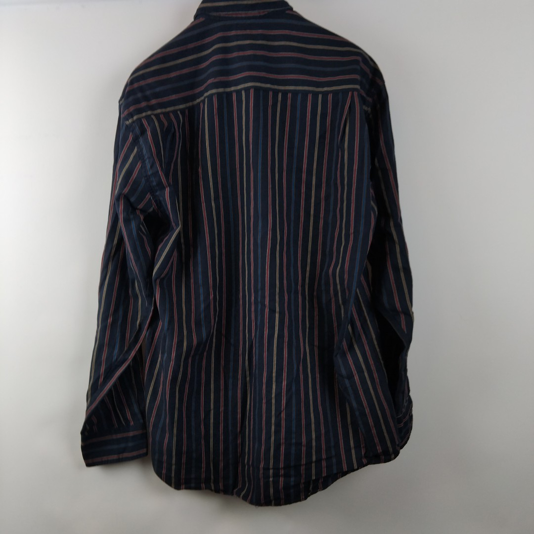 St Michael - chemise à rayures multi couleur 100% coton - Taille 48 ( estimée) - Photo 2