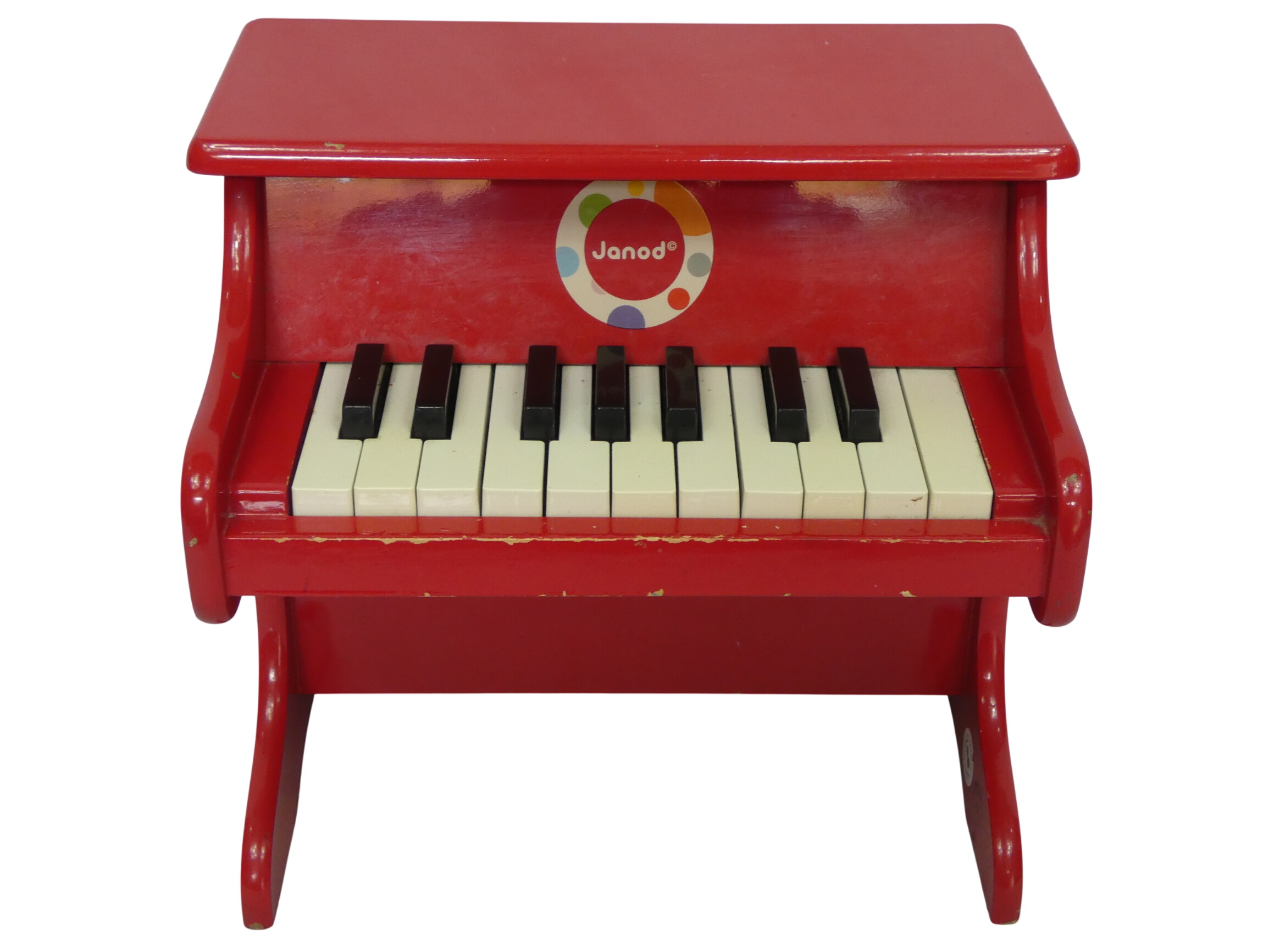 Acheter Piano en bois rouge de 18 touches pour enfant de marque JANOD Bon état - 25,00 € Piano en bois rouge de 18 touches pour enfant de marque JANOD Bon état - reconditionné disponible sur Label Emmaüs