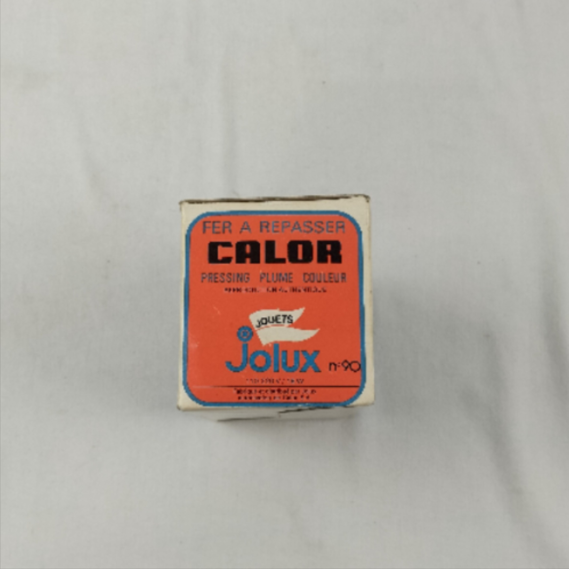 Véritable fer à repasser CALOR authentique "pressing plume couleur " marque JOLUX jouet (vintage) Bon état - Vue 12 - 