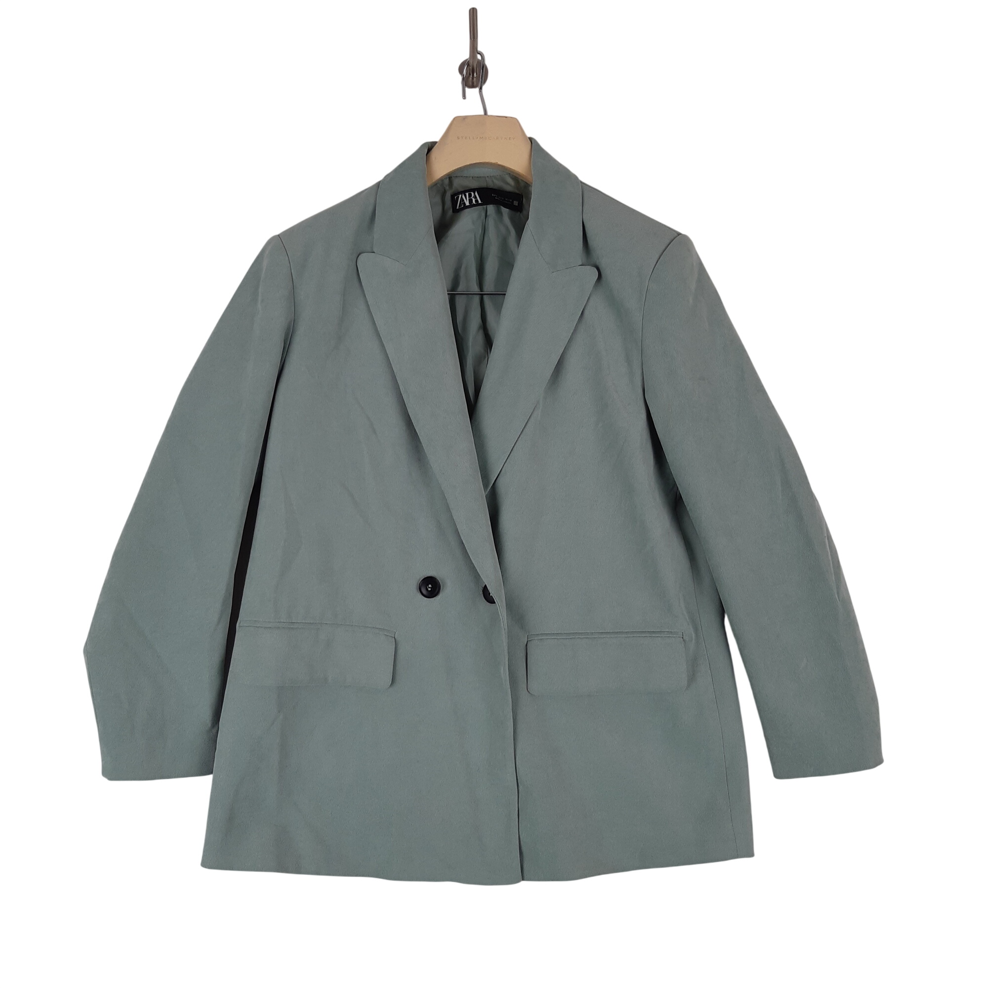 Acheter Zara - Blazer effet daim vert sauge - Taille S mesures Carrure= 45 cm Poitrine= 51 Longueur= 72 cm Très bon état - 23,00 € Zara - Blazer effet daim vert sauge - Taille S mesures Carrure= 45 cm Poitrine= 51 Longueur= 72 cm Très bon état - reconditionné disponible sur Label Emmaüs