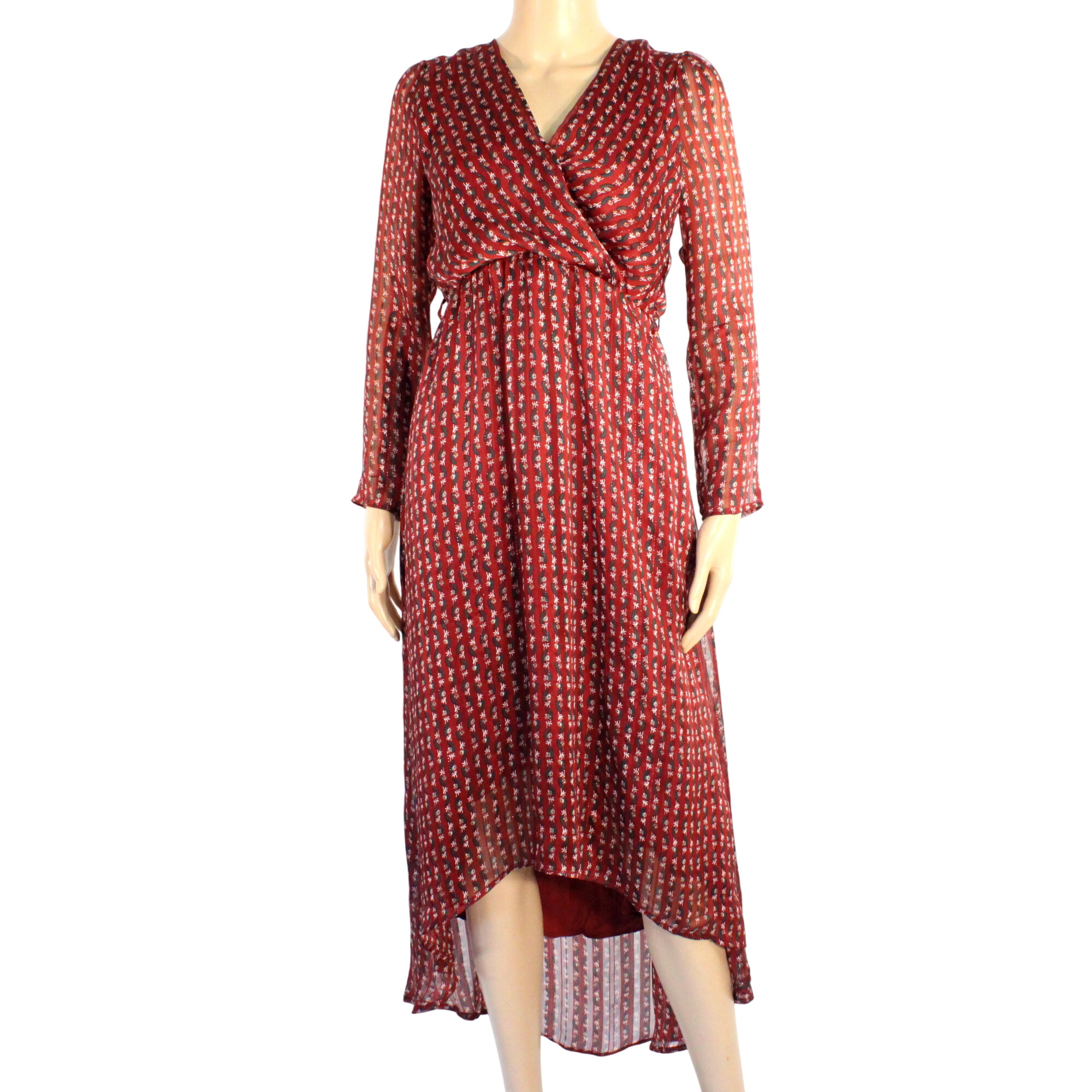 Robe Longue Bordeaux & Vert LA PETITE ETOILE Taille 1 - La Petite toile - Modalova