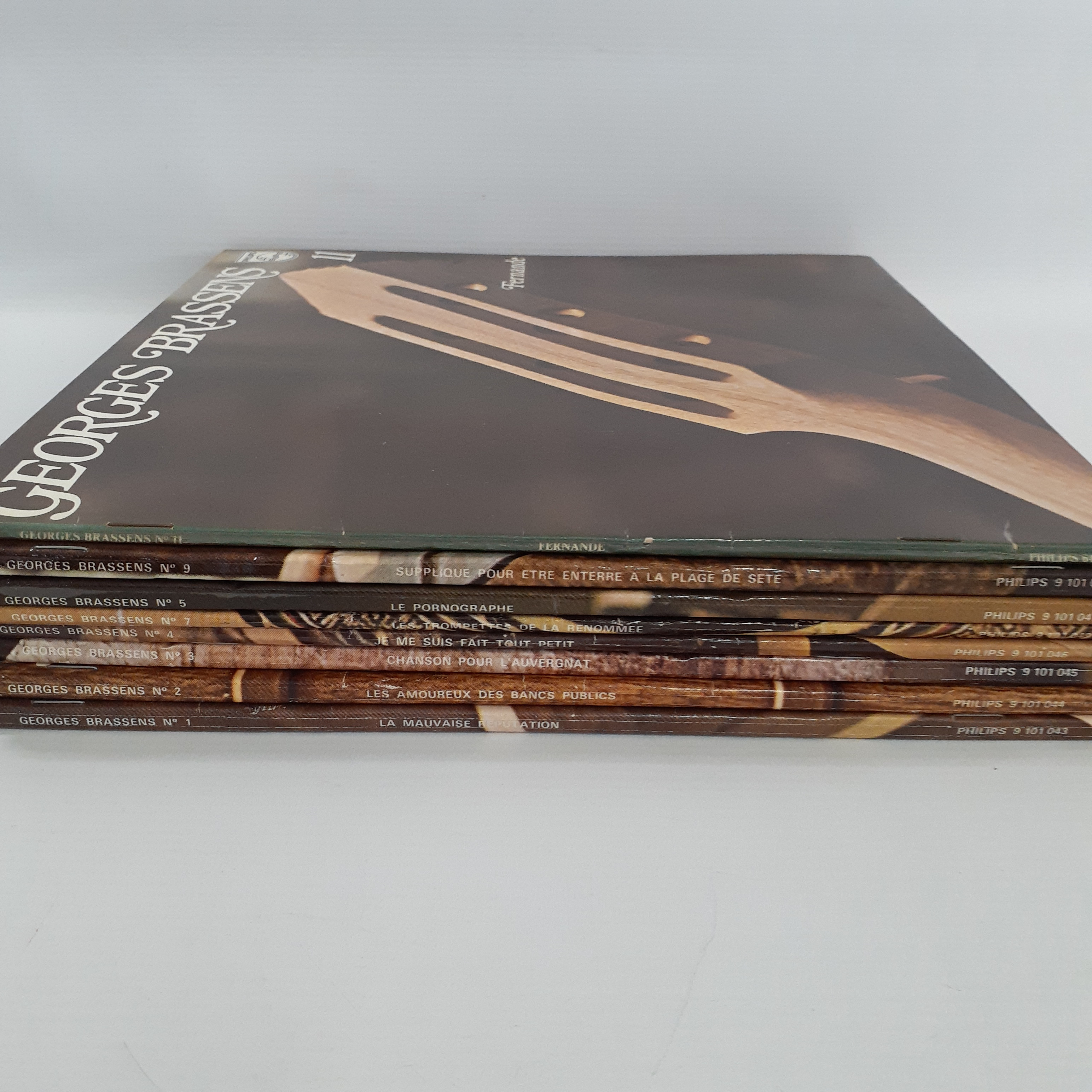 Lot de 8 vinyles collection Georges Brassens Très bon état - Vue 11 - 