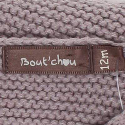 Robe en maille taupe - bébé - Bout'chou - taille 12 mois - Photo 3