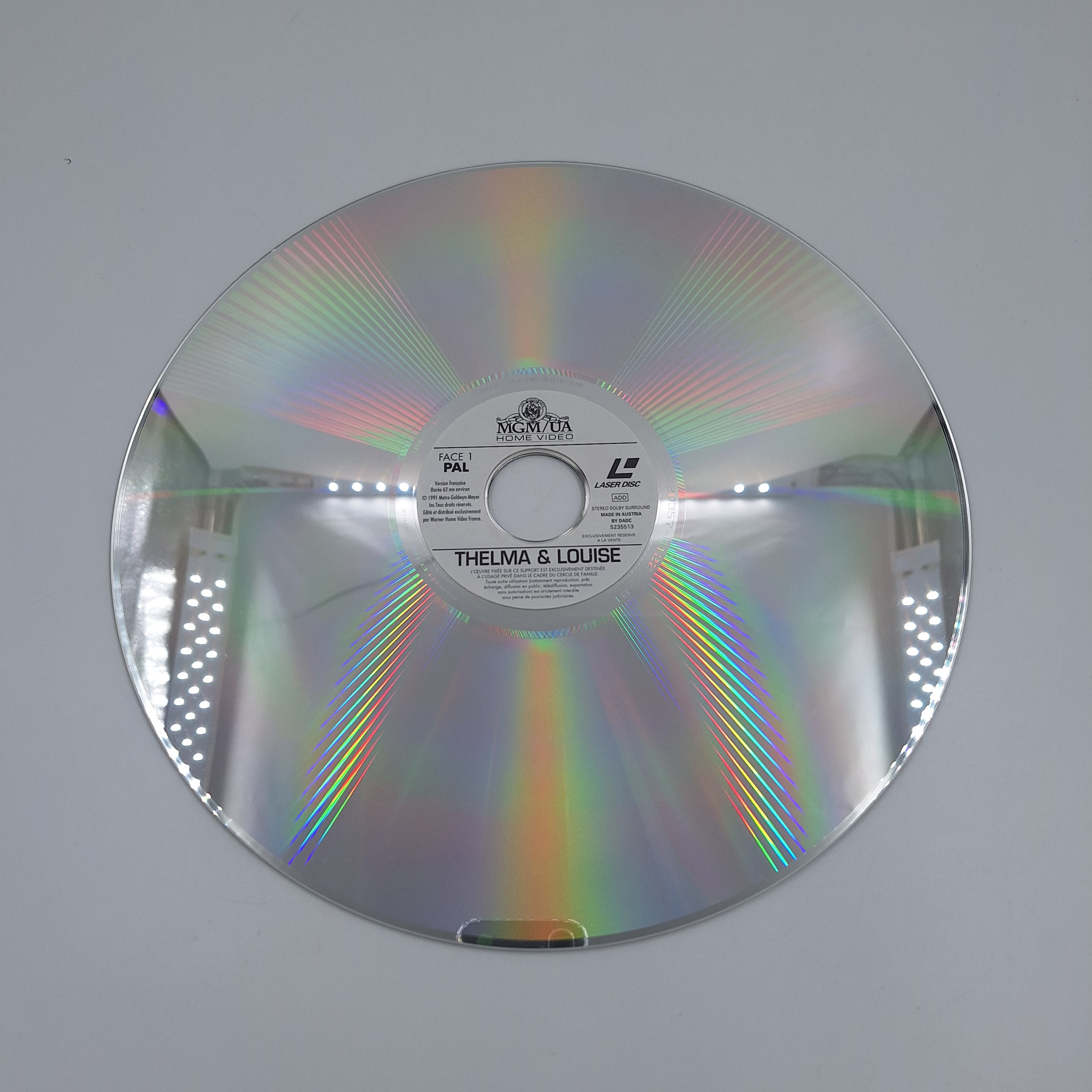 Laser disc. « Thelma et Louise ». 1991. Metro-Goldwin-Mayer. Très bon état - Vue 4 - 