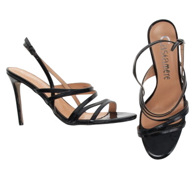 Chaussures noires à talon 10 cm - Femme - CASTAMERE - Pointures 43 - Photo 0
