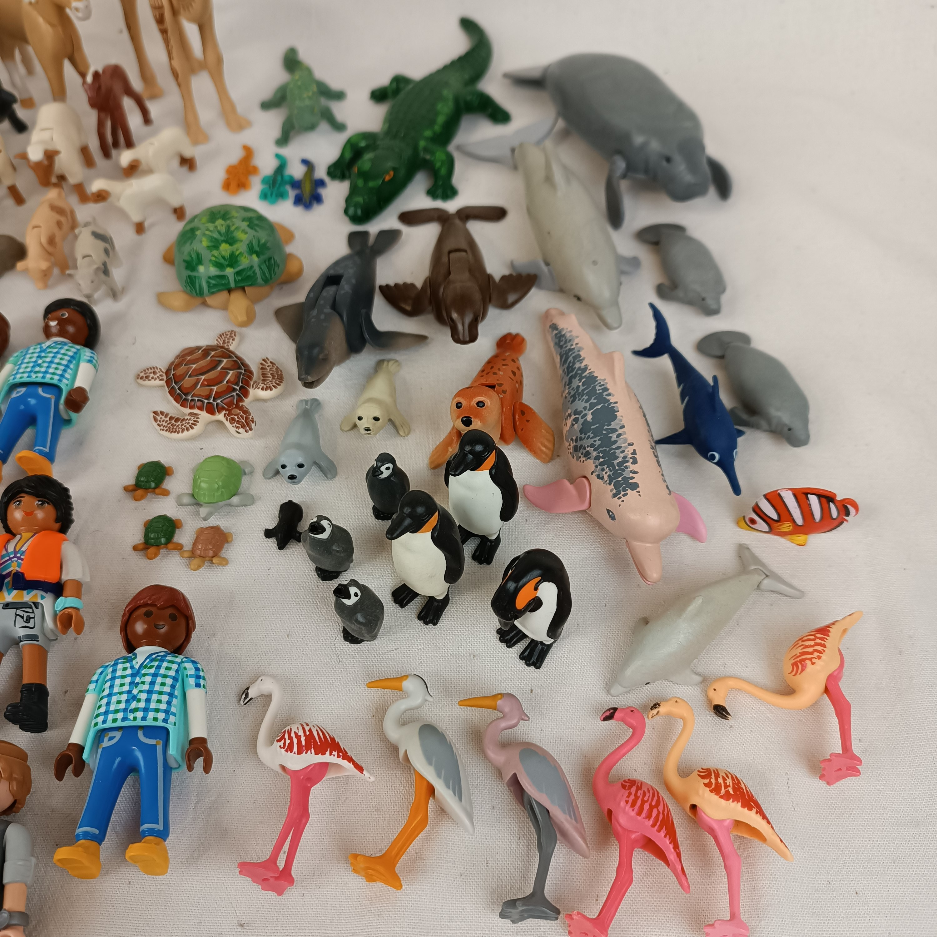 Ensemble Playmobil Zoo, Parc animalier et autres extensions : 175 animaux, 24 personnages Bon état - Vue 38 - 