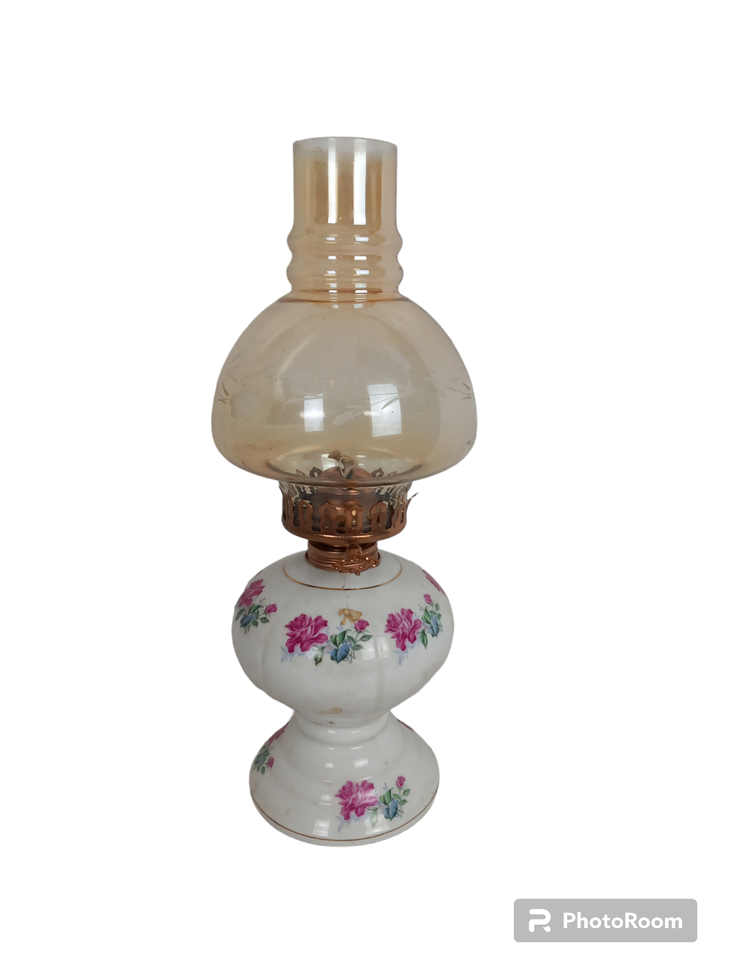 Voir photo 4 de Lampe A L'Huile Vintage Lampe A L'Huile Vintage Très bon état - Vue 4 -