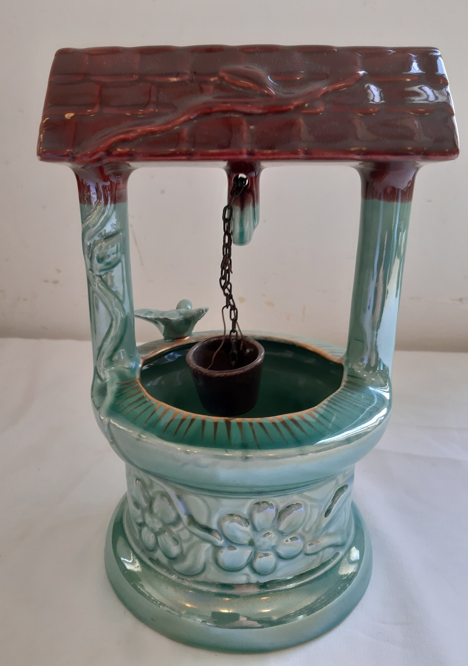 PUIT décoratif en Faience signé H. BEQUET Made in Belgium, vintage  - Image 4