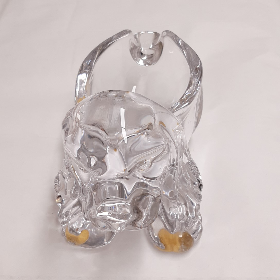 Vide-poche cristal d'art vannes de France en forme de chien - Photo 2