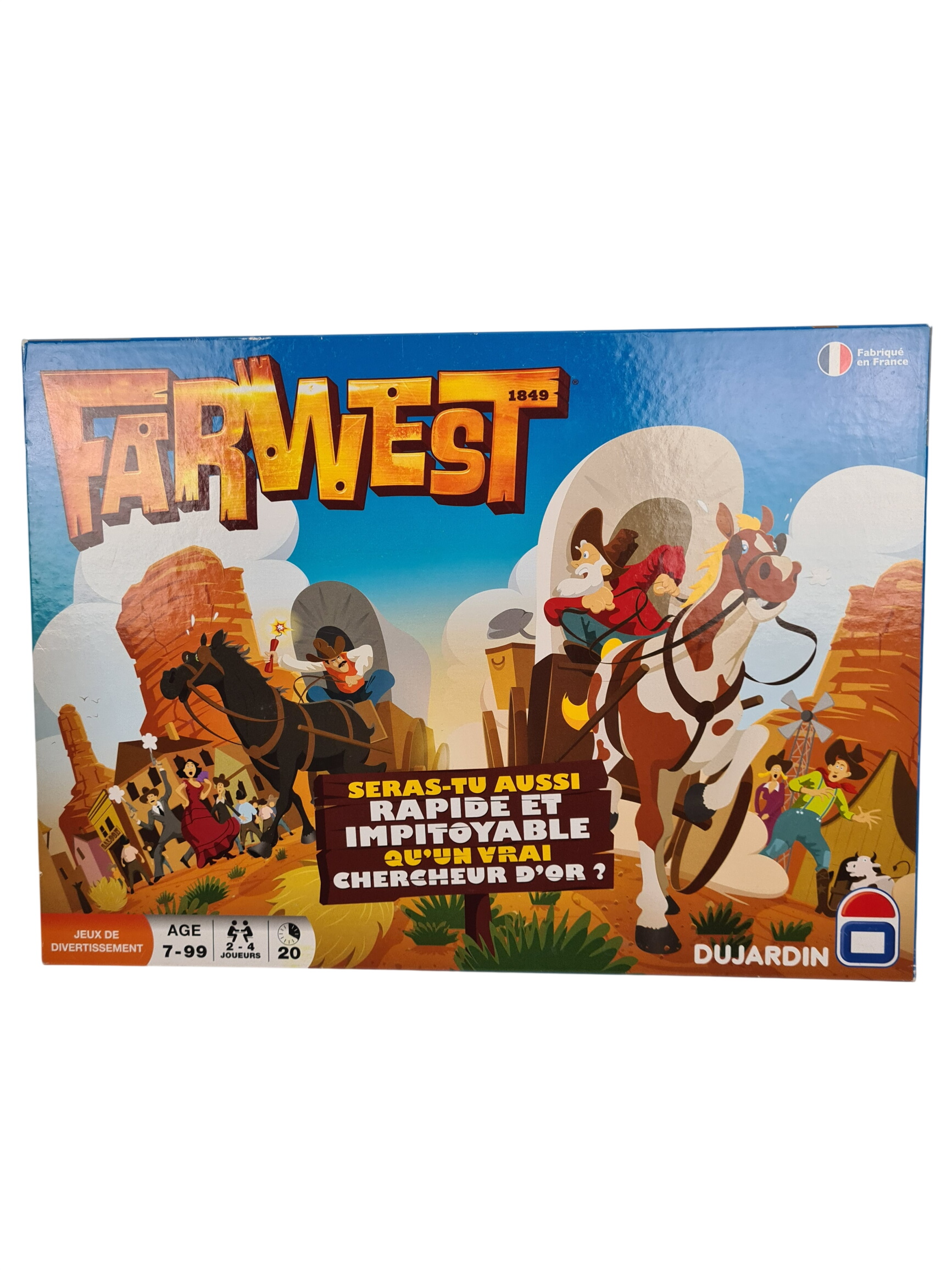 Acheter Jeu de parcours - Farwest - Dujardin - 7 ans + Bon état - 10,00 € Jeu de parcours - Farwest - Dujardin - 7 ans + Bon état - reconditionné disponible sur Label Emmaüs