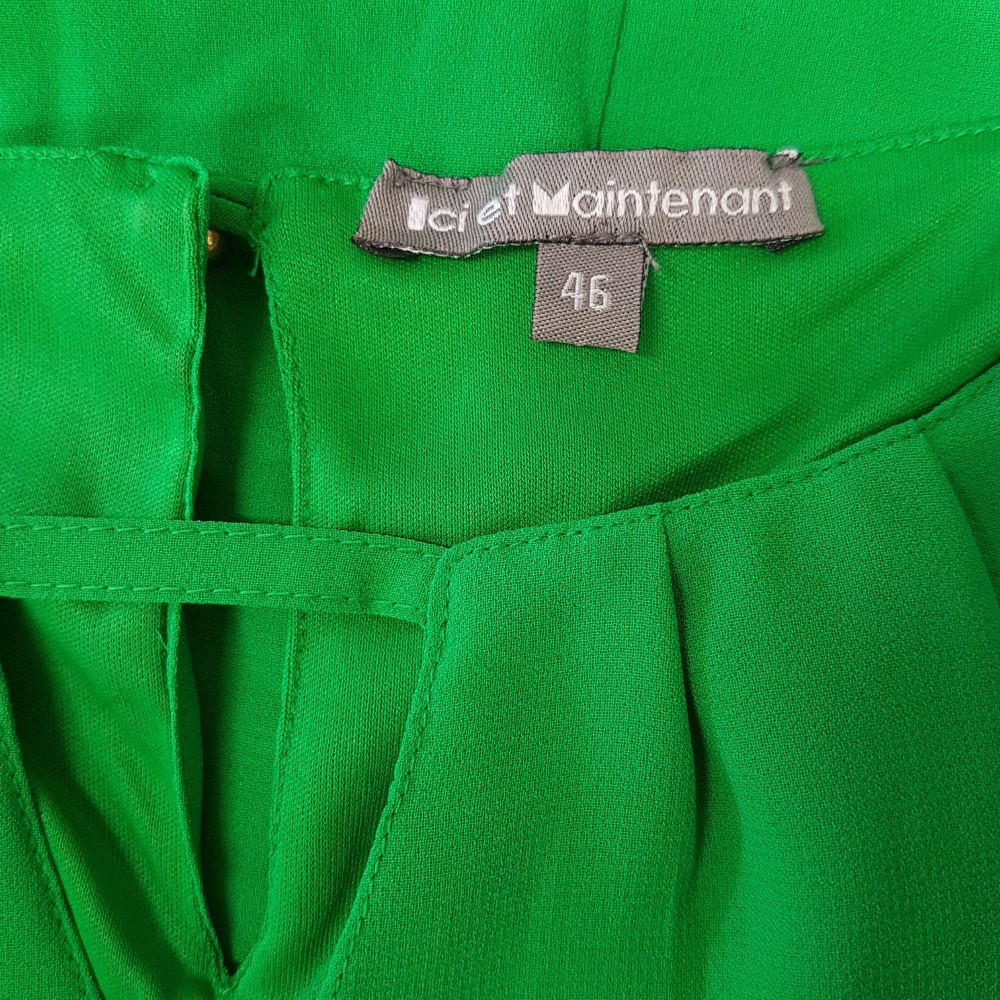 Voir photo 5 de Robe verte - ICI ET MAINTENANT - Taille 46 Robe verte - ICI ET MAINTENANT - Taille 46 Très bon état - Vue 5 -