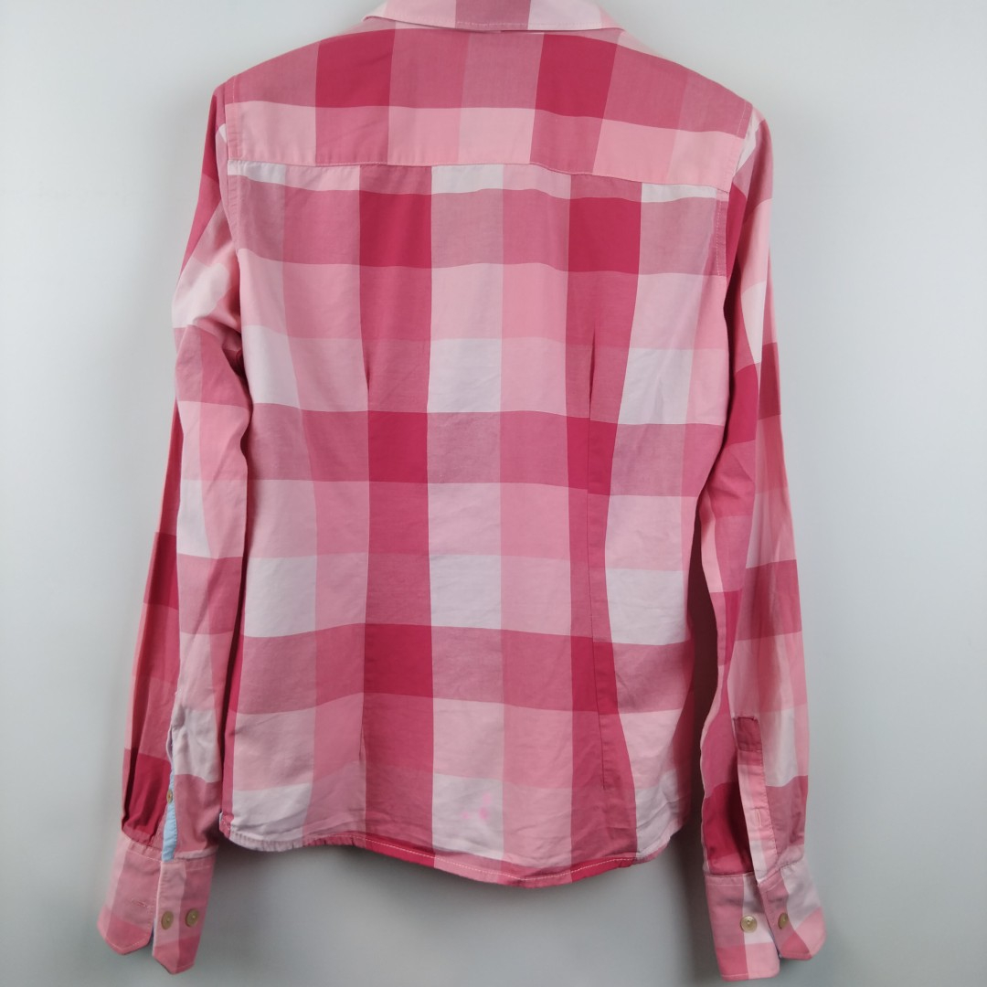 Gaastra - chemisier rose à carreaux 100% coton - Taille L - Photo 2