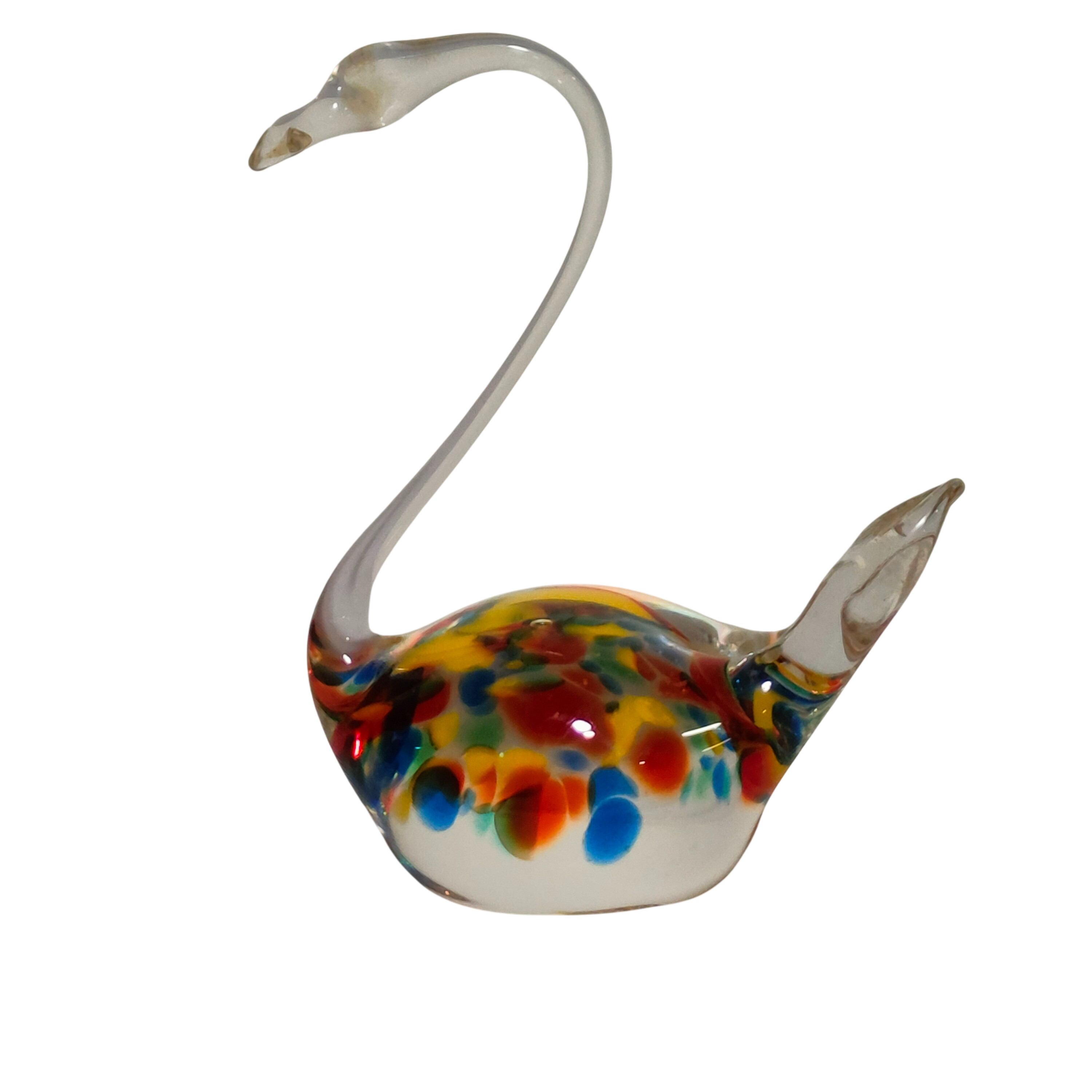 Figurine cygne en verre soufflé Très bon état -  reconditionné disponible sur Label Emmaüs
