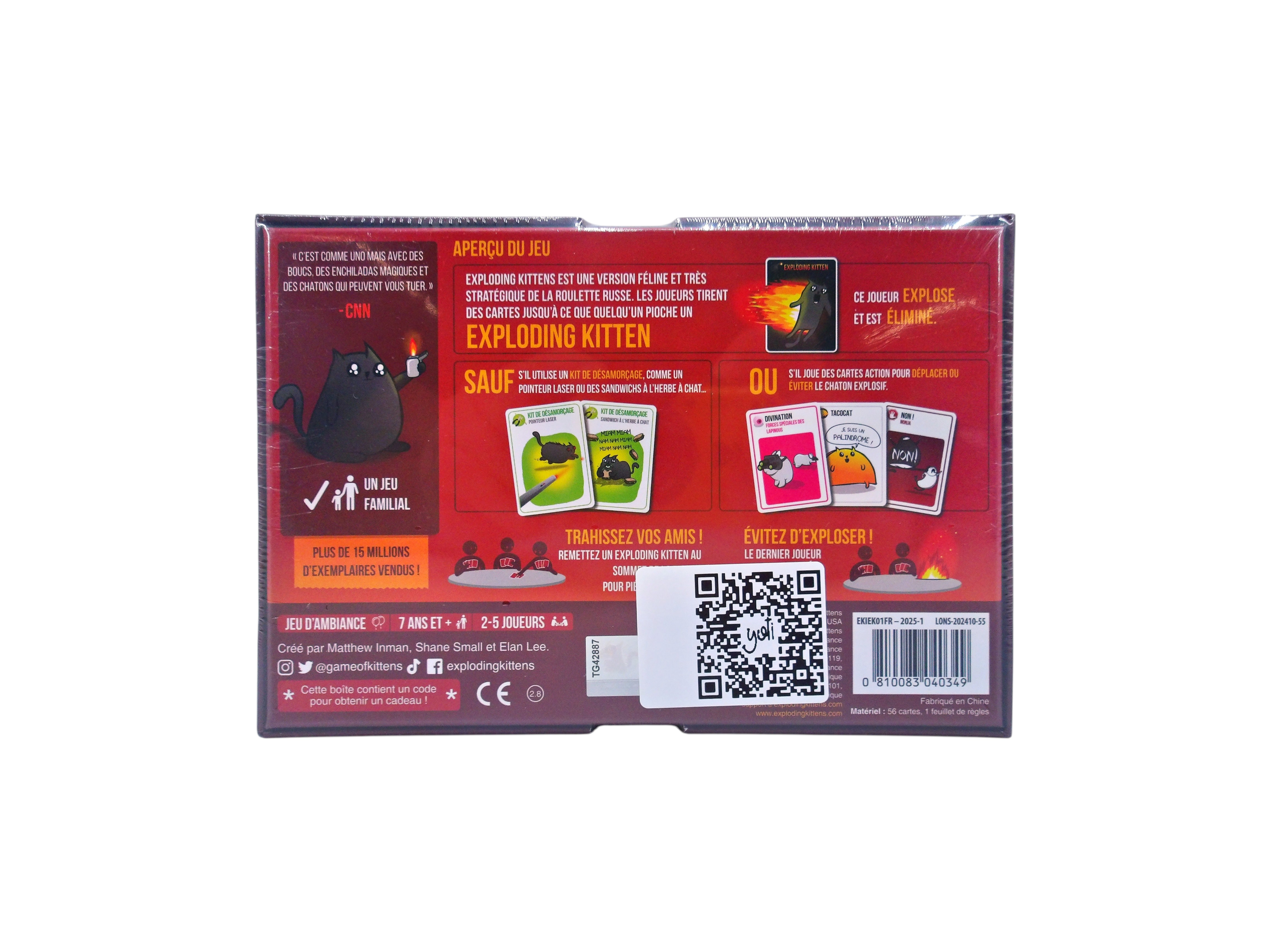 Exploding kittens- Édition 2025 Comme neuf - Vue 2 - 
