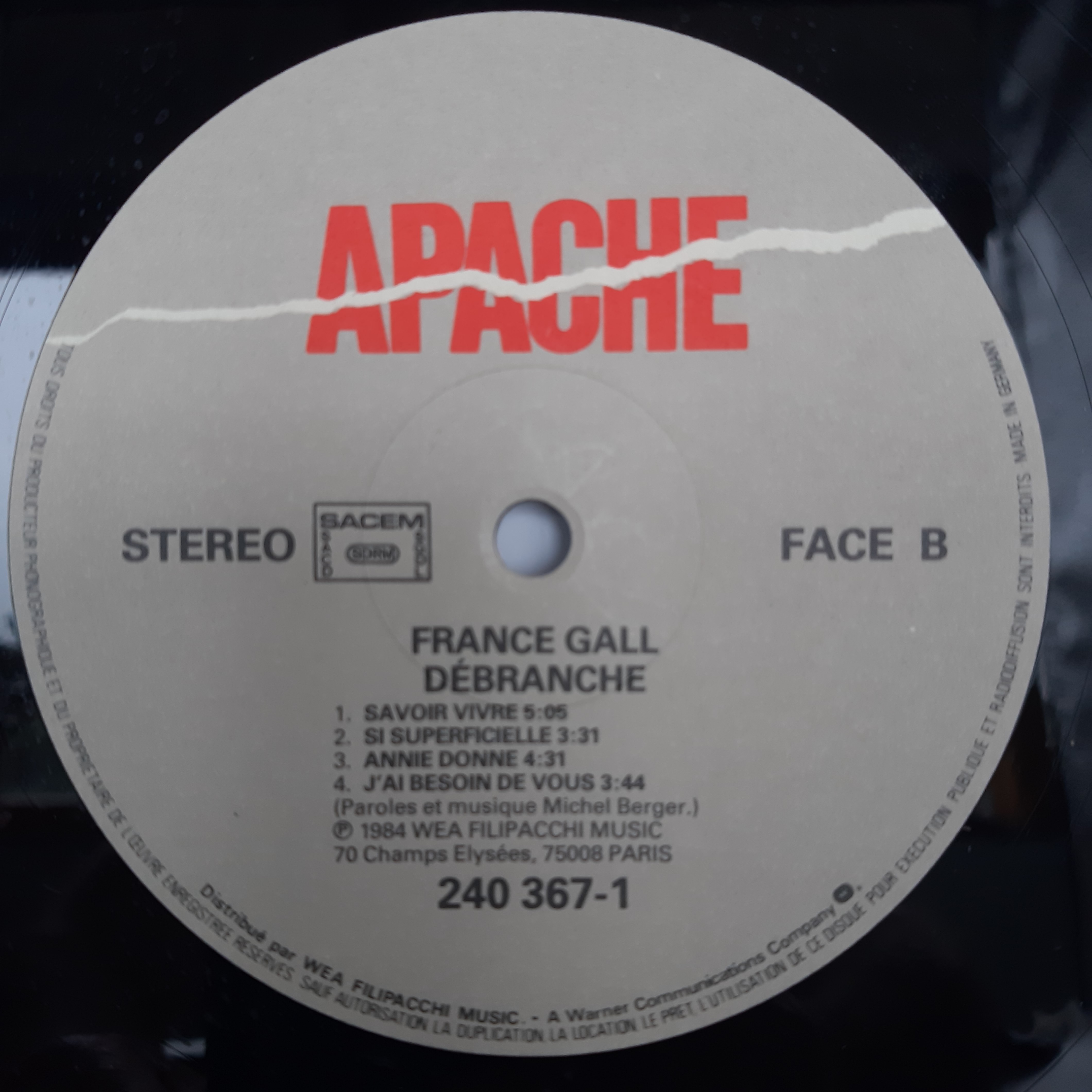 Voir photo 2 de Lot de 2 Albums vinyles France Gall Lot de 2 Albums vinyles France Gall Bon état - Vue 2 -