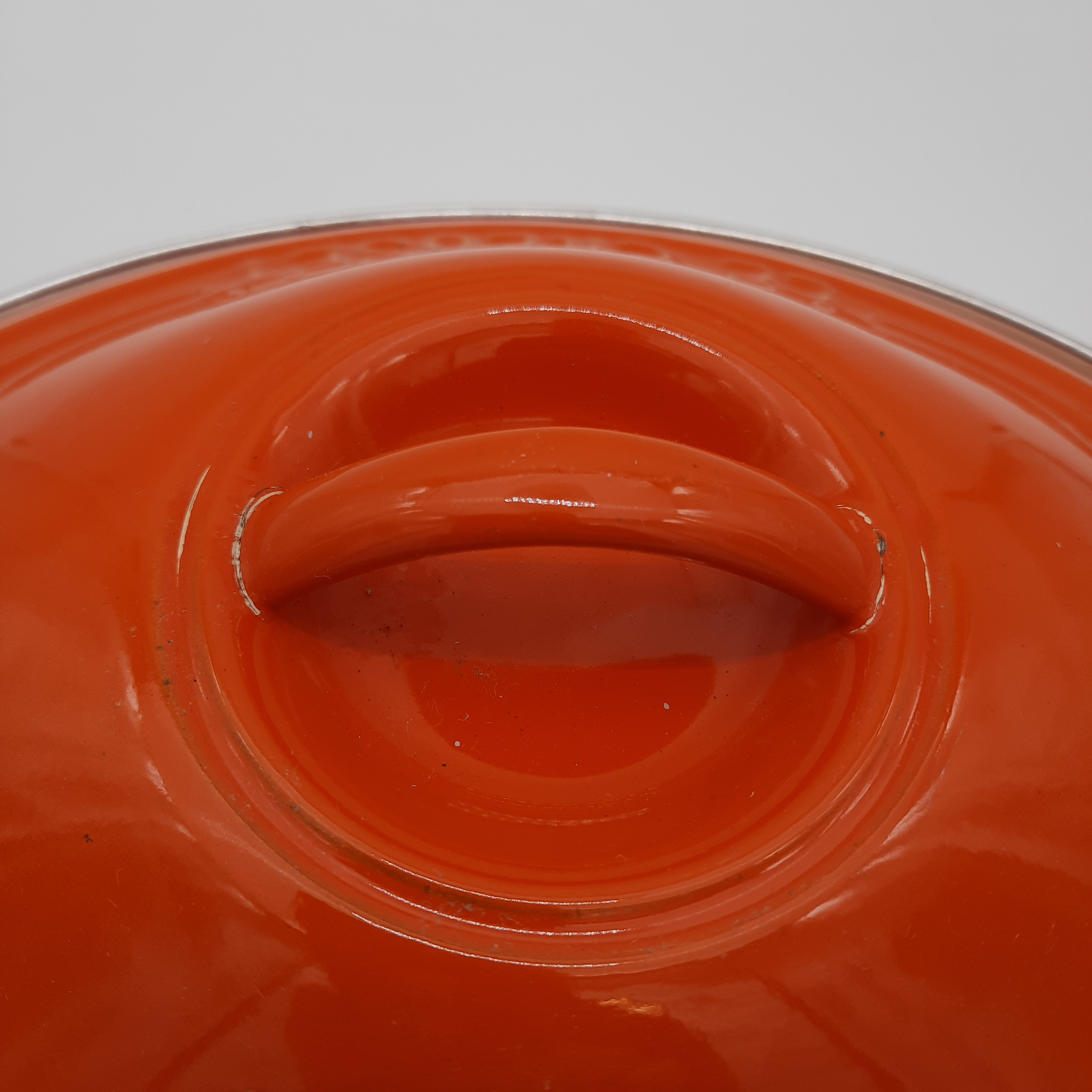 Cocotte En Fonte émaillée Le Creuset Vintage Orange - Années 70, Compatible Gaz - Occasion