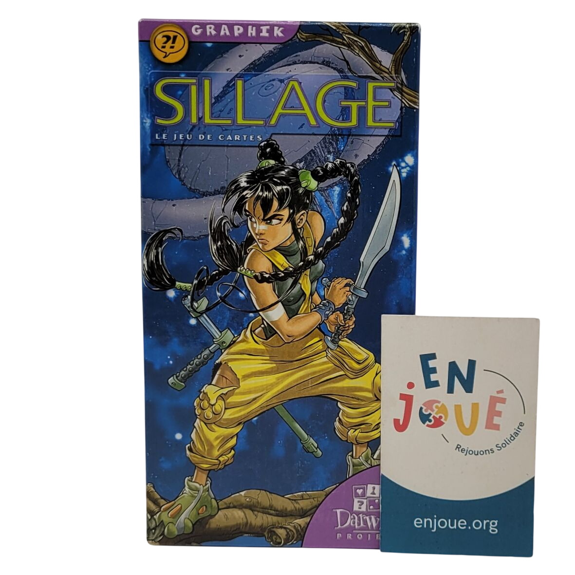 Acheter Le jeu de cartes Sillage - Darwin Project - À partir e 8 ans. Très bon état - 13,00 € Le jeu de cartes Sillage - Darwin Project - À partir e 8 ans. Très bon état - reconditionné disponible sur Label Emmaüs
