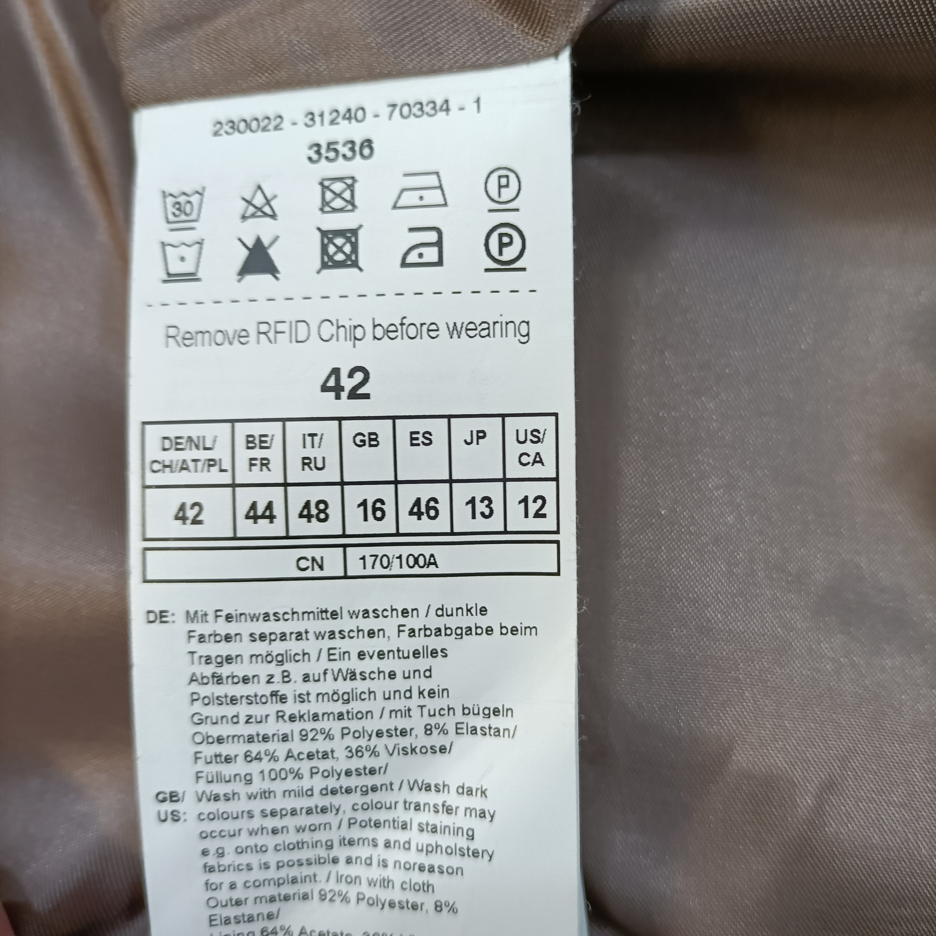 Veste aspect velours - Gerry Weber - Taille 44 - Photo 10