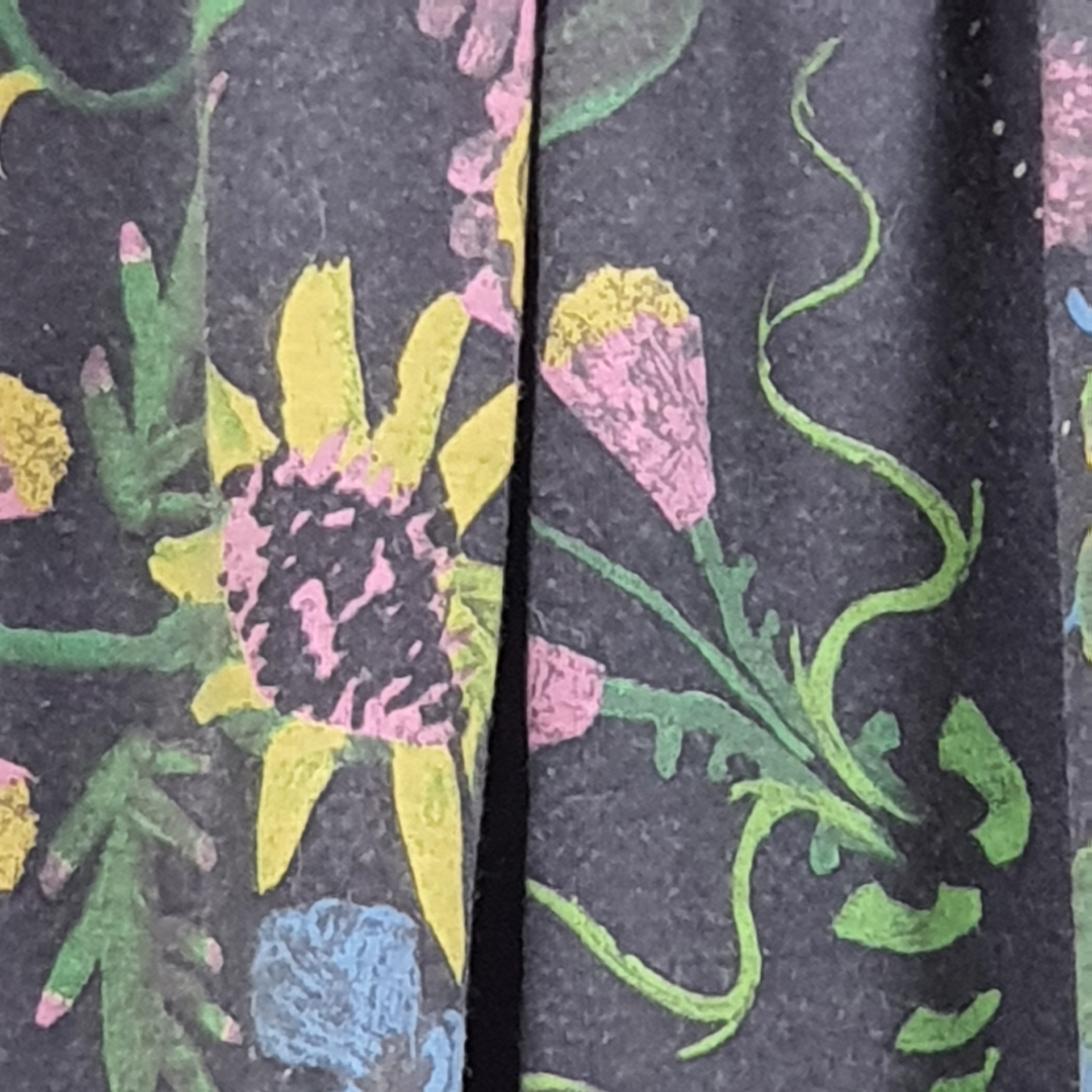 Robe d'hiver mi-longue en jersey à motifs végétaux - Mamatayoe - M  - Vue 3 - 