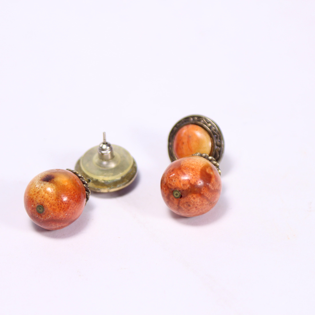 Parure en corail éponge pomme Bon état - Vue 3 - 